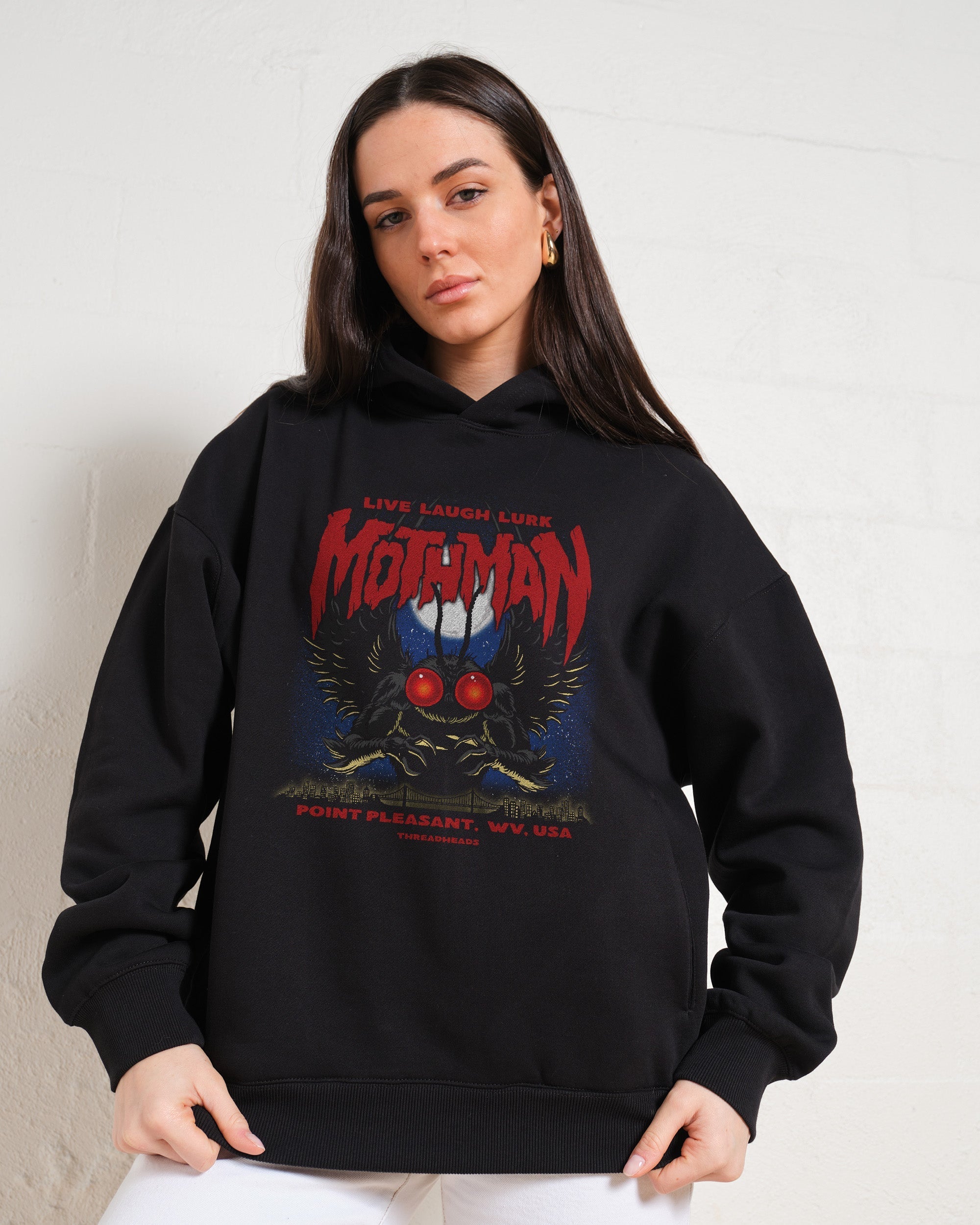 Mothman - Live Laugh Lurk Hoodie