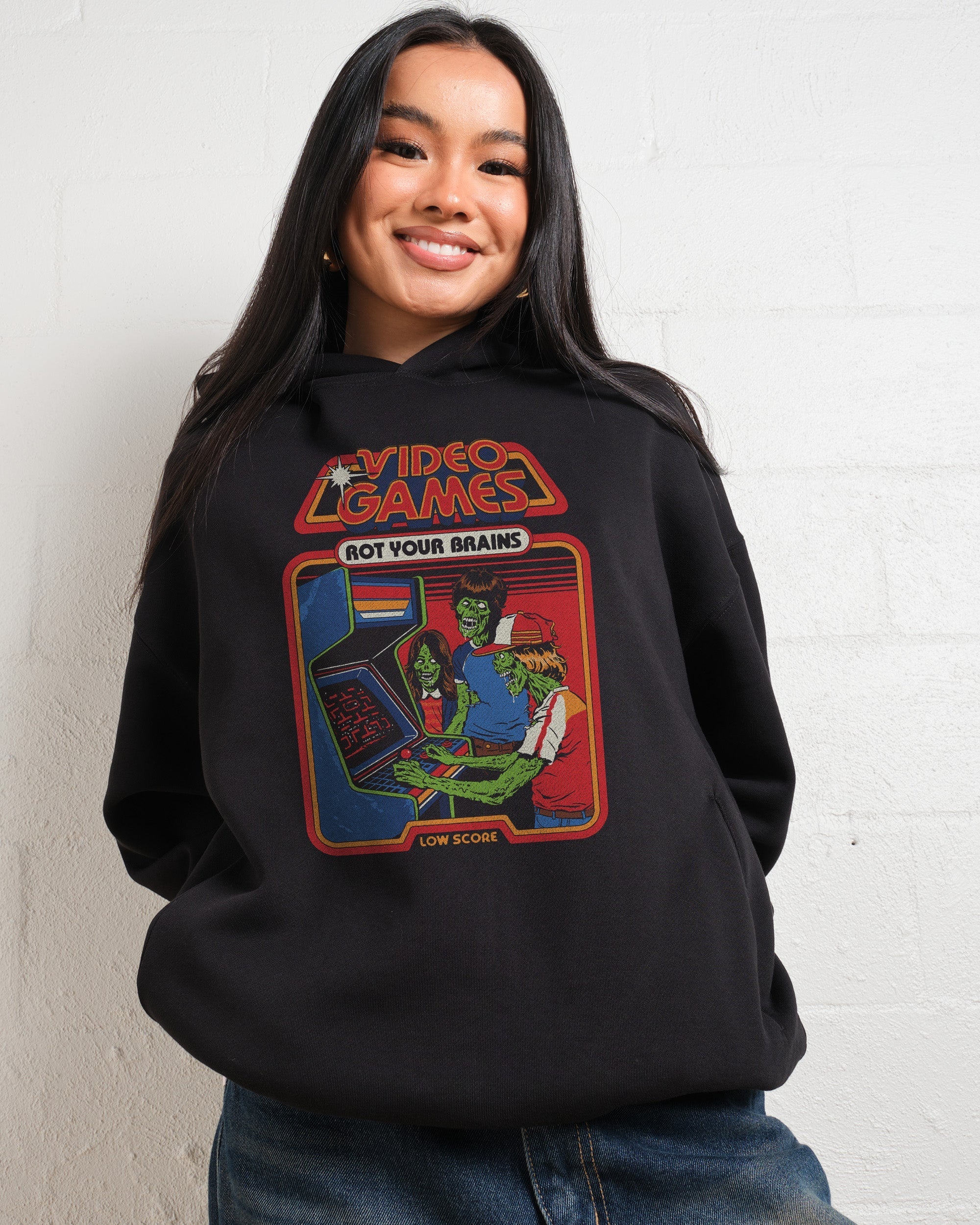 Video Games Rot Your Brains Hoodie