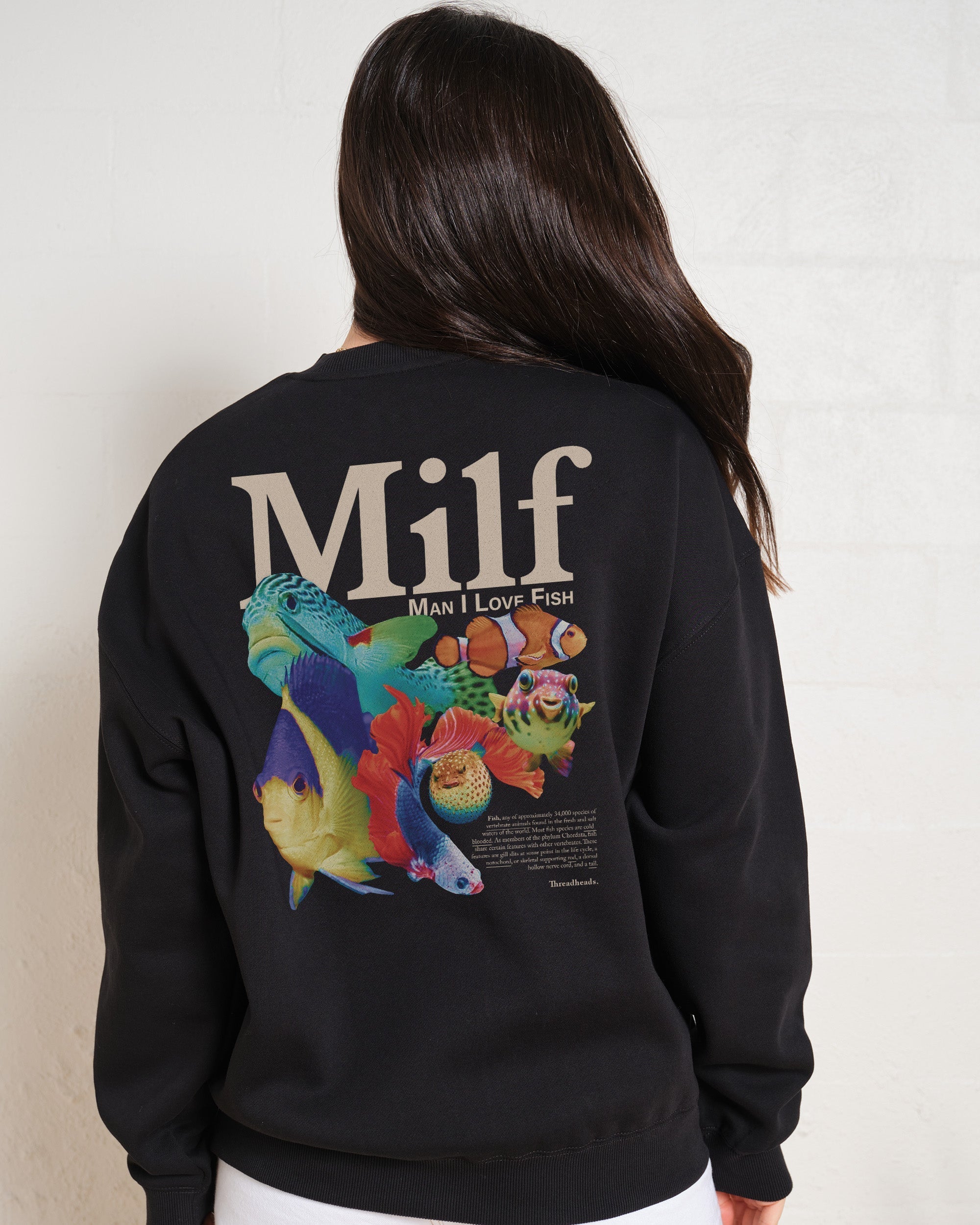 Man I Love Fish Front and Back Sweatshirt