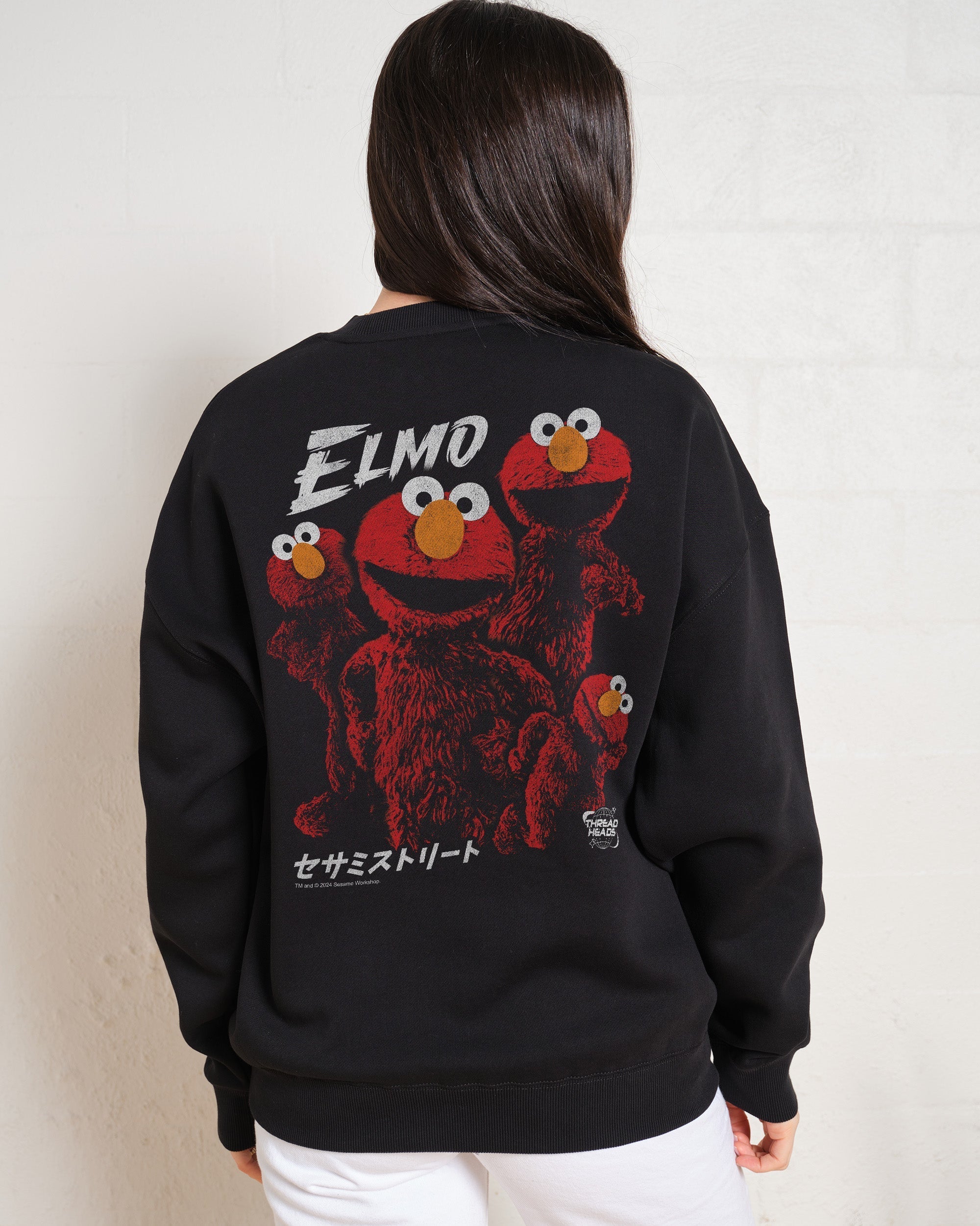 Tokyo Elmo Front and Back Sweatshirt