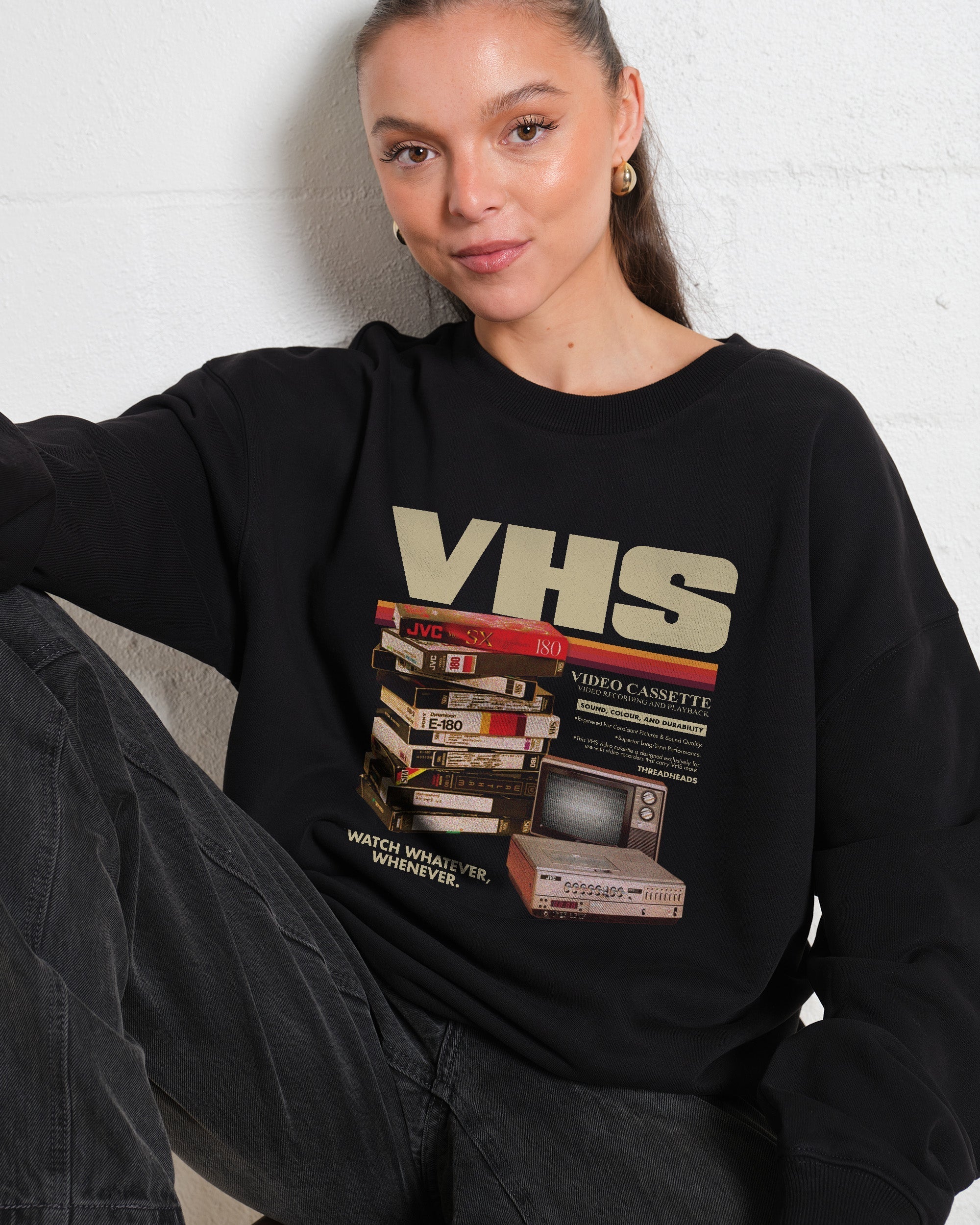 Vintage VHS Tapes Sweatshirt