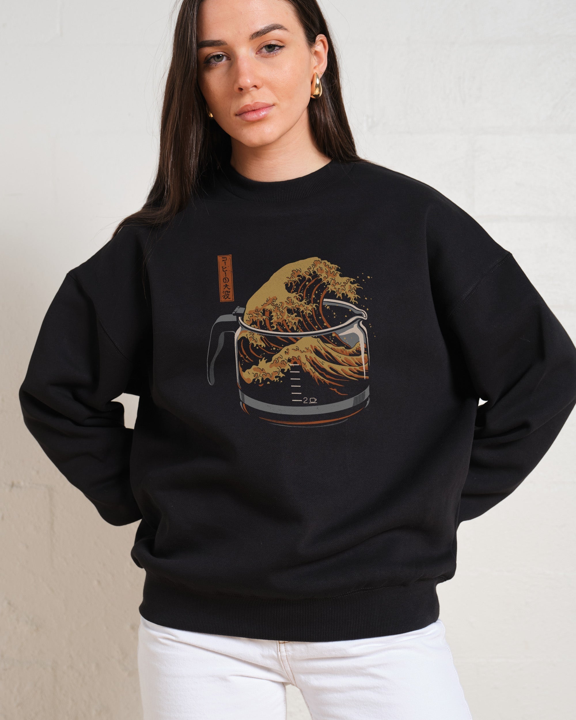 The Great Wave of Coffee Sweatshirt