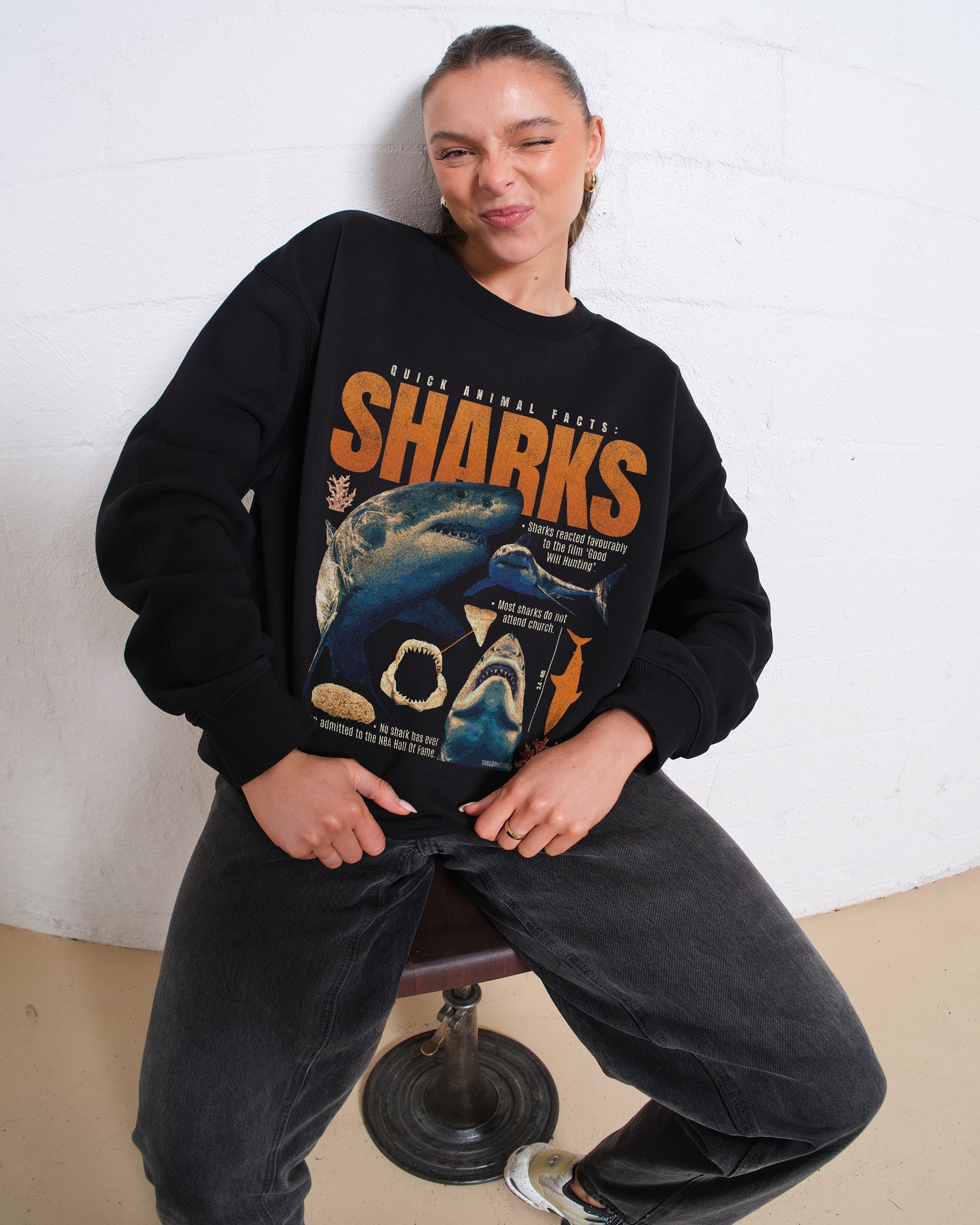 Quick Animal Facts - Sharks Sweatshirt