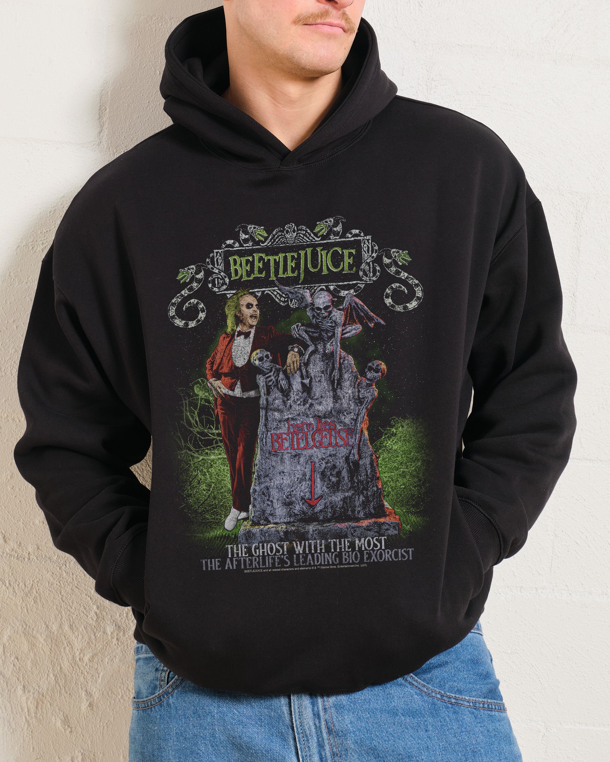 Beetlejuice Lies Here Hoodie