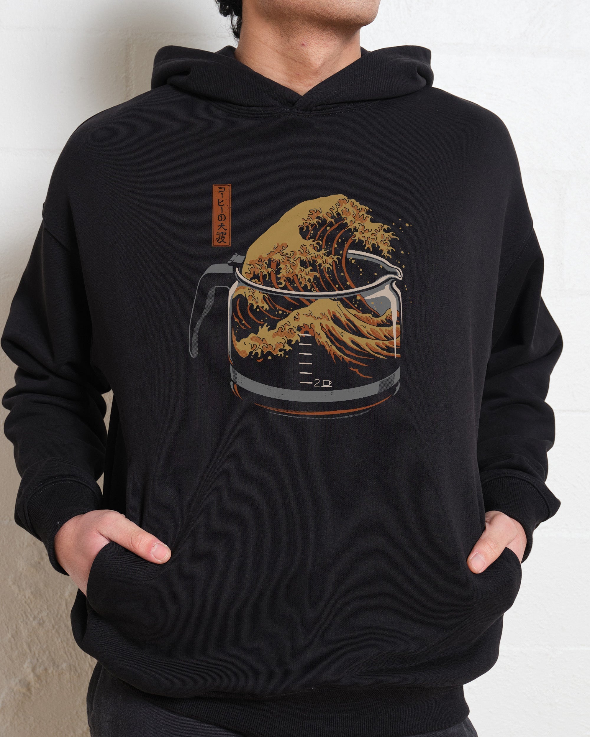 The Great Wave of Coffee Hoodie