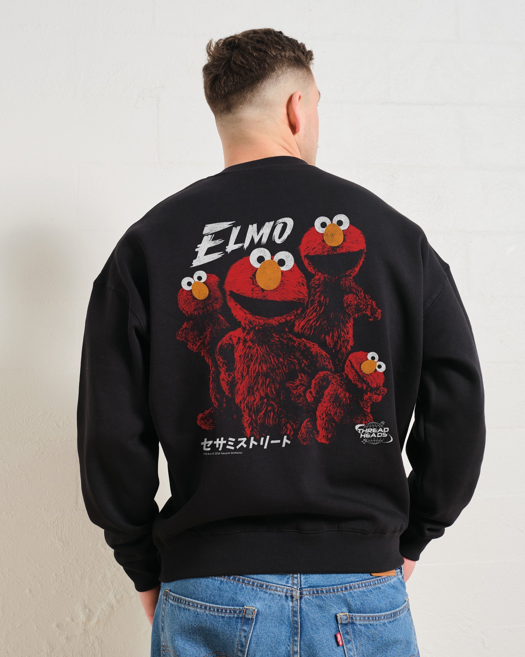 Tokyo Elmo Front and Back Sweatshirt