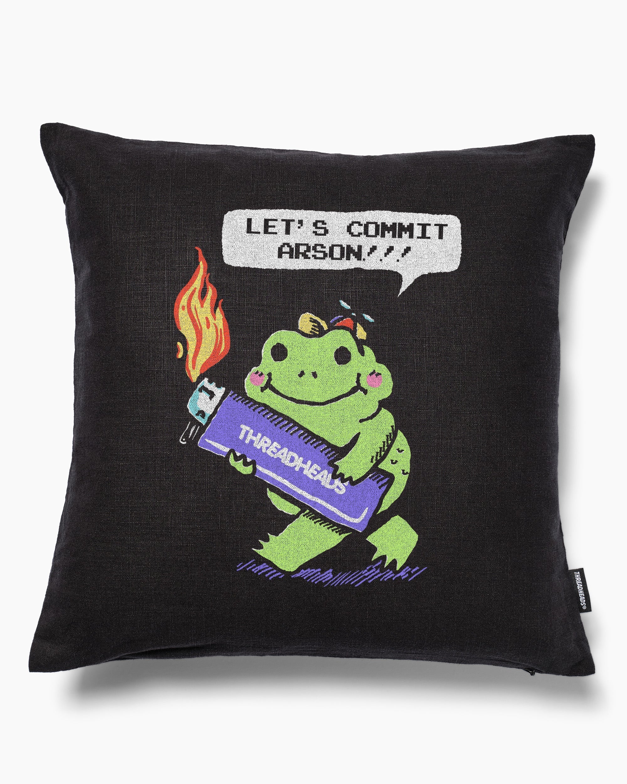 Let's Commit Arson Cushion