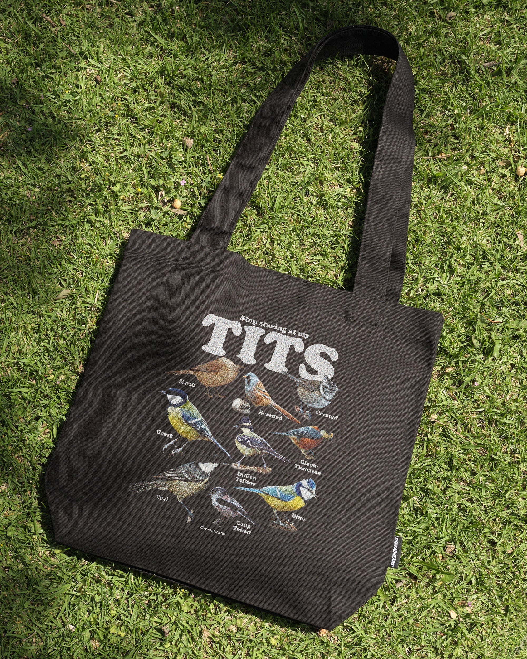 Stop Staring At My Tits Tote Bag