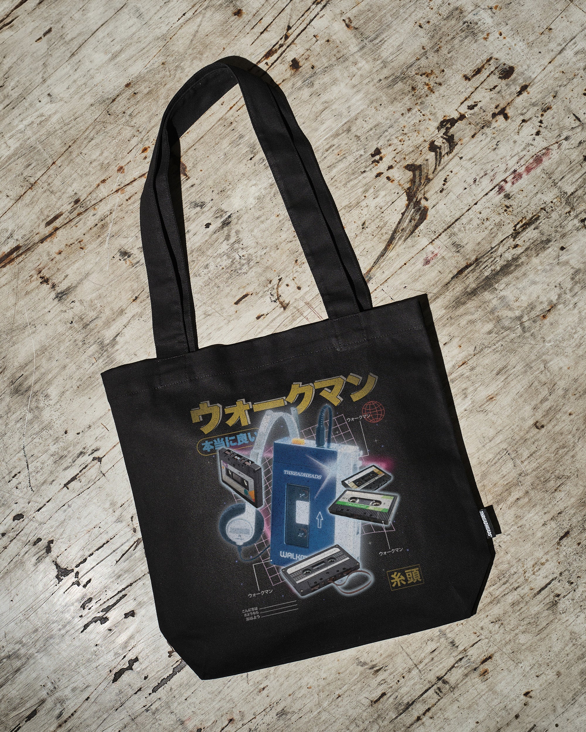 Japanese Walkman Tote Bag