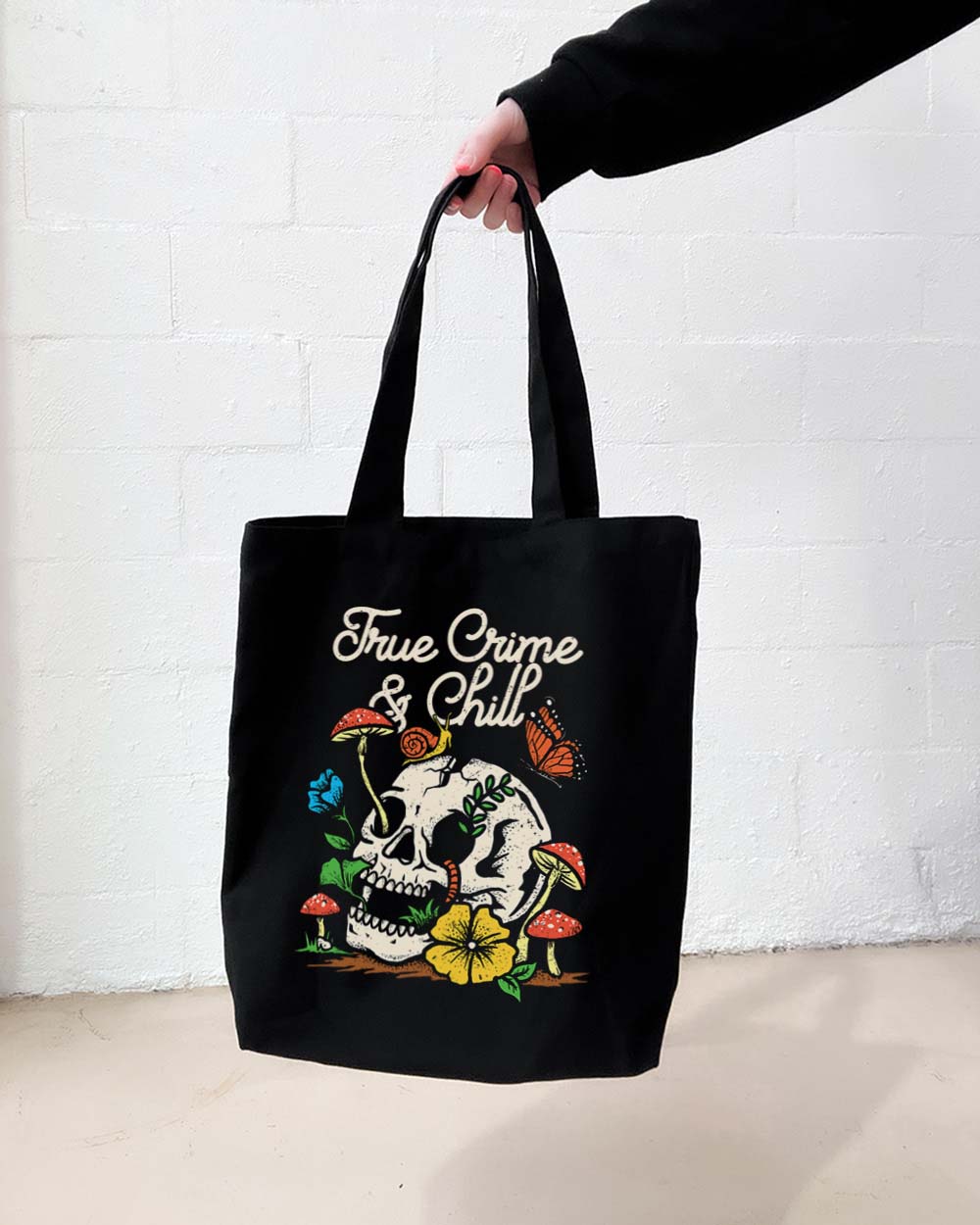 True Crime and Chill Tote Bag