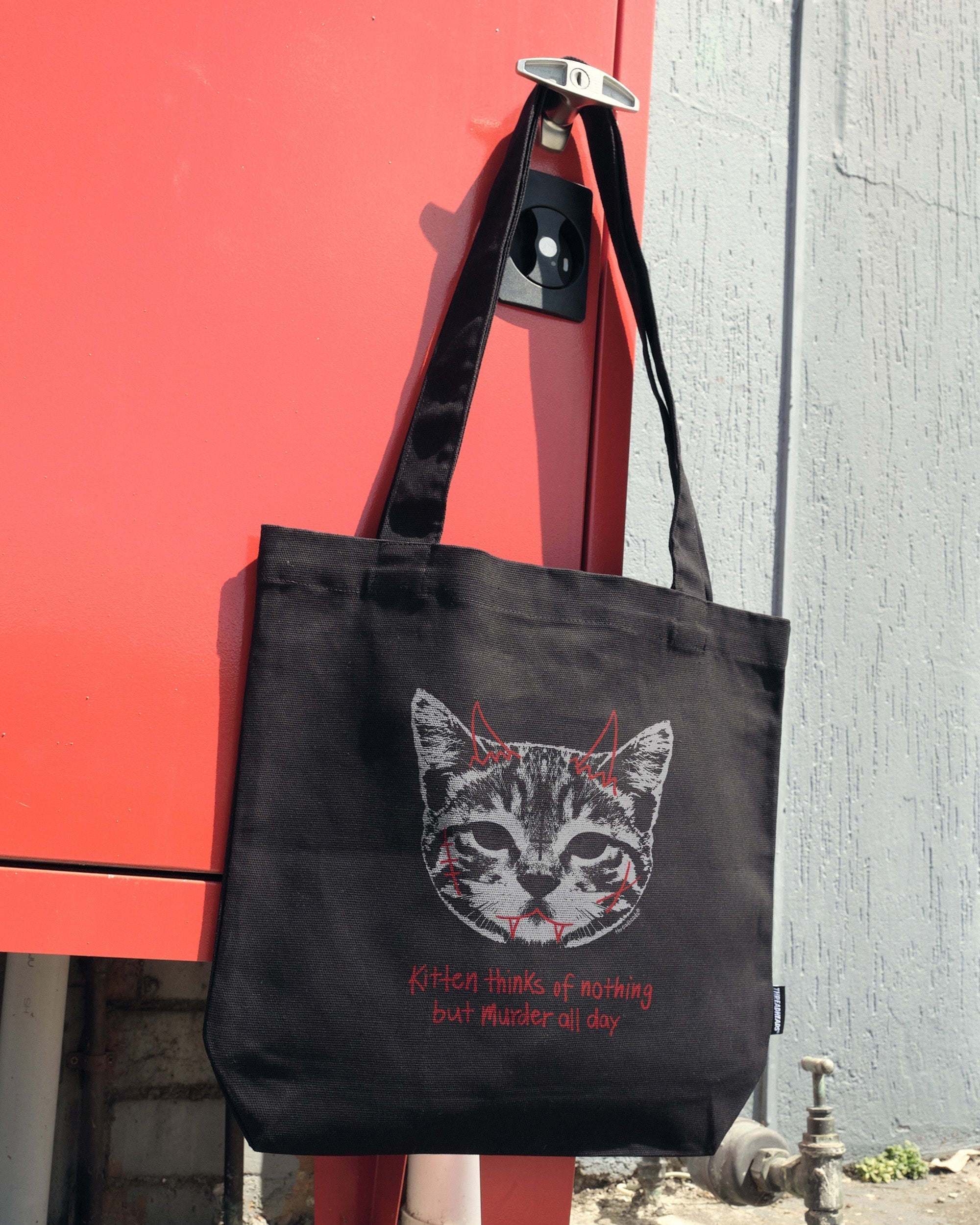 Demon Kitten Tote Bag