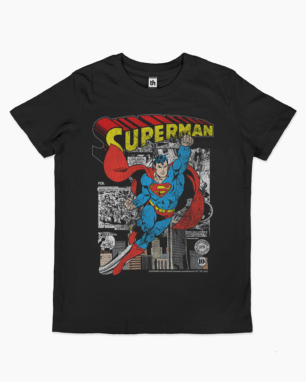 Superman Comic Panel Kids T-Shirt