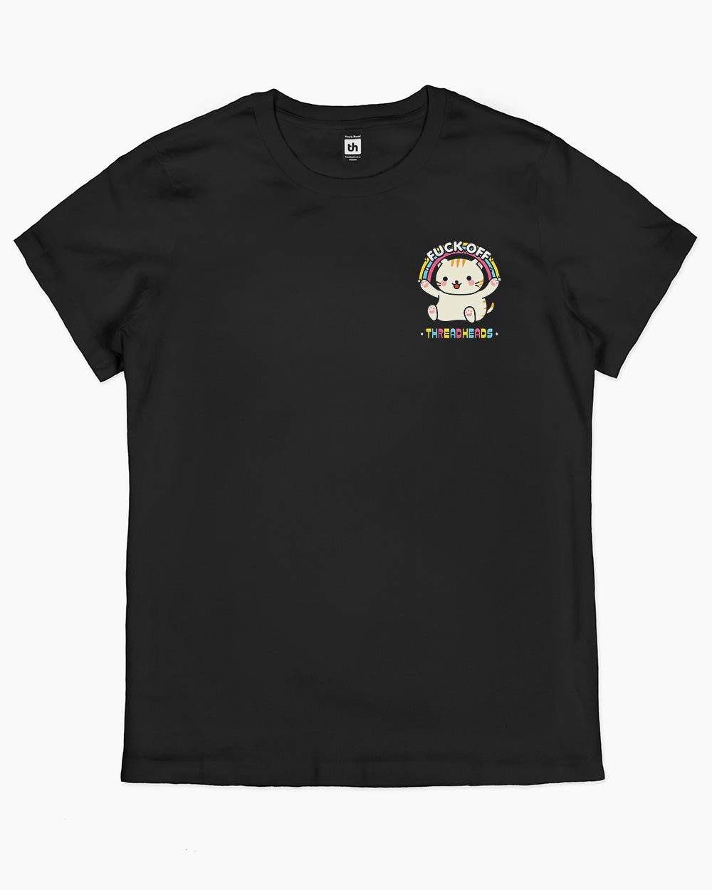 Fuck Off Cat Mini Print Tee