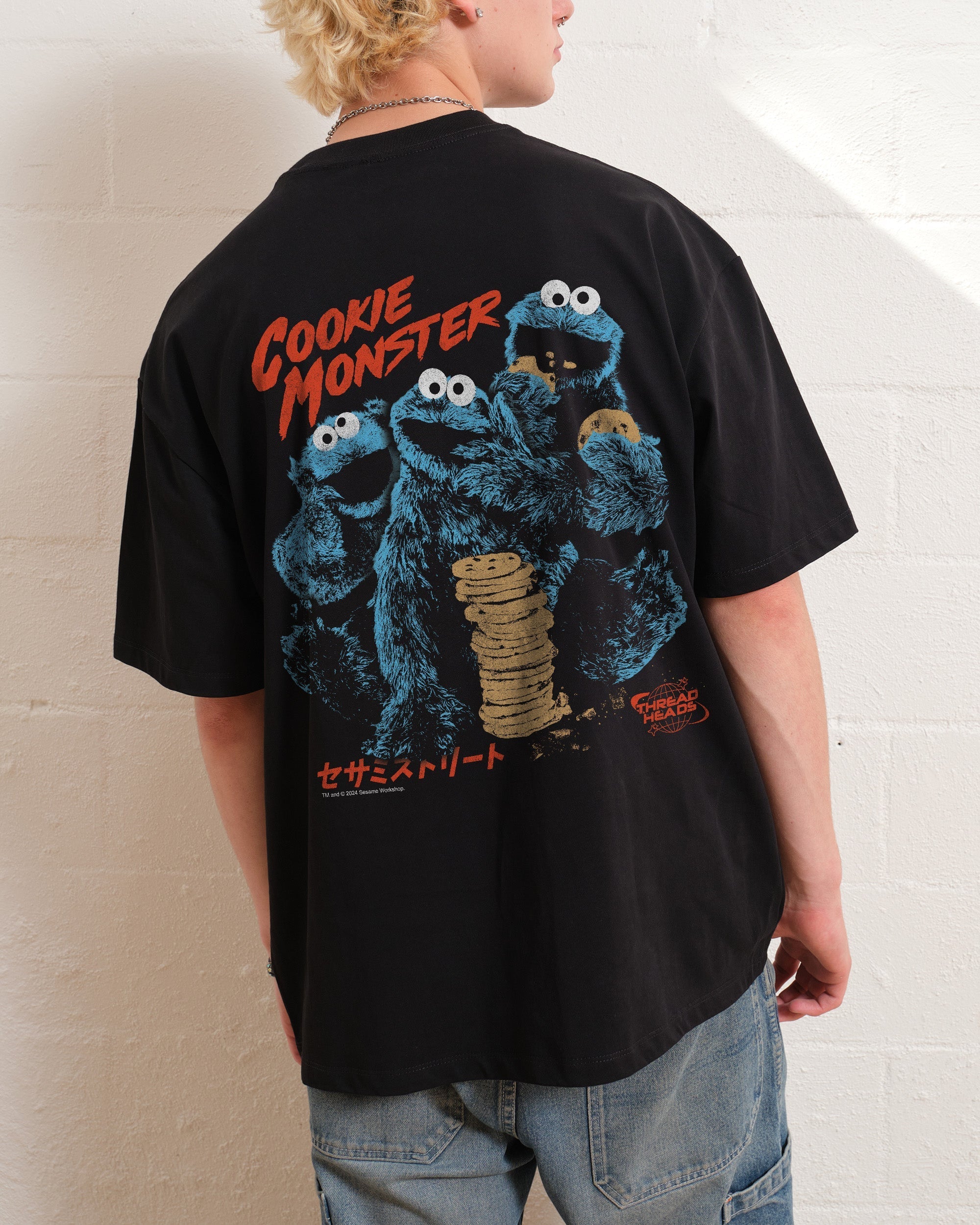 Cookie Kaiju Front and Back Oversized Tee