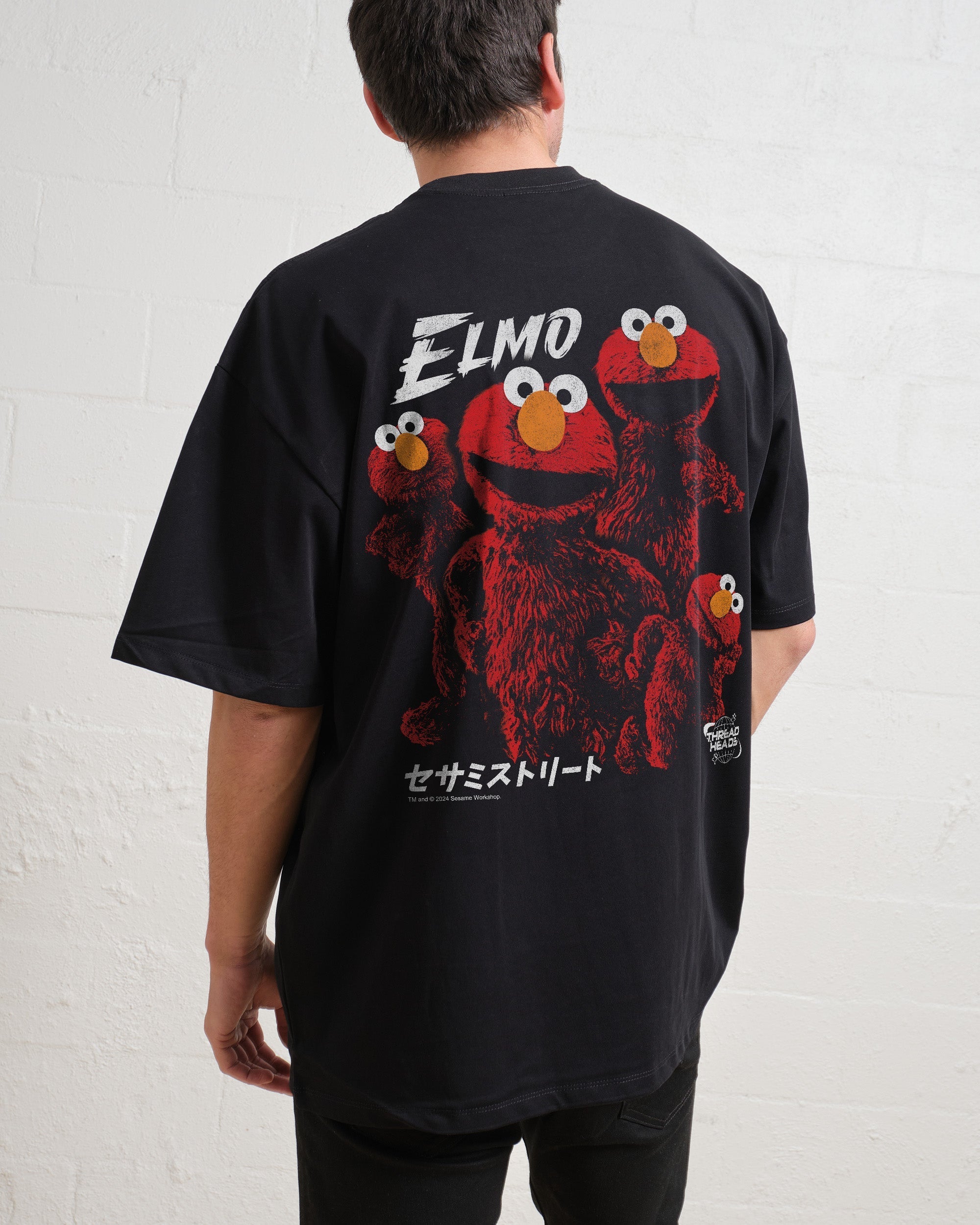 Tokyo Elmo Front and Back Oversized Tee