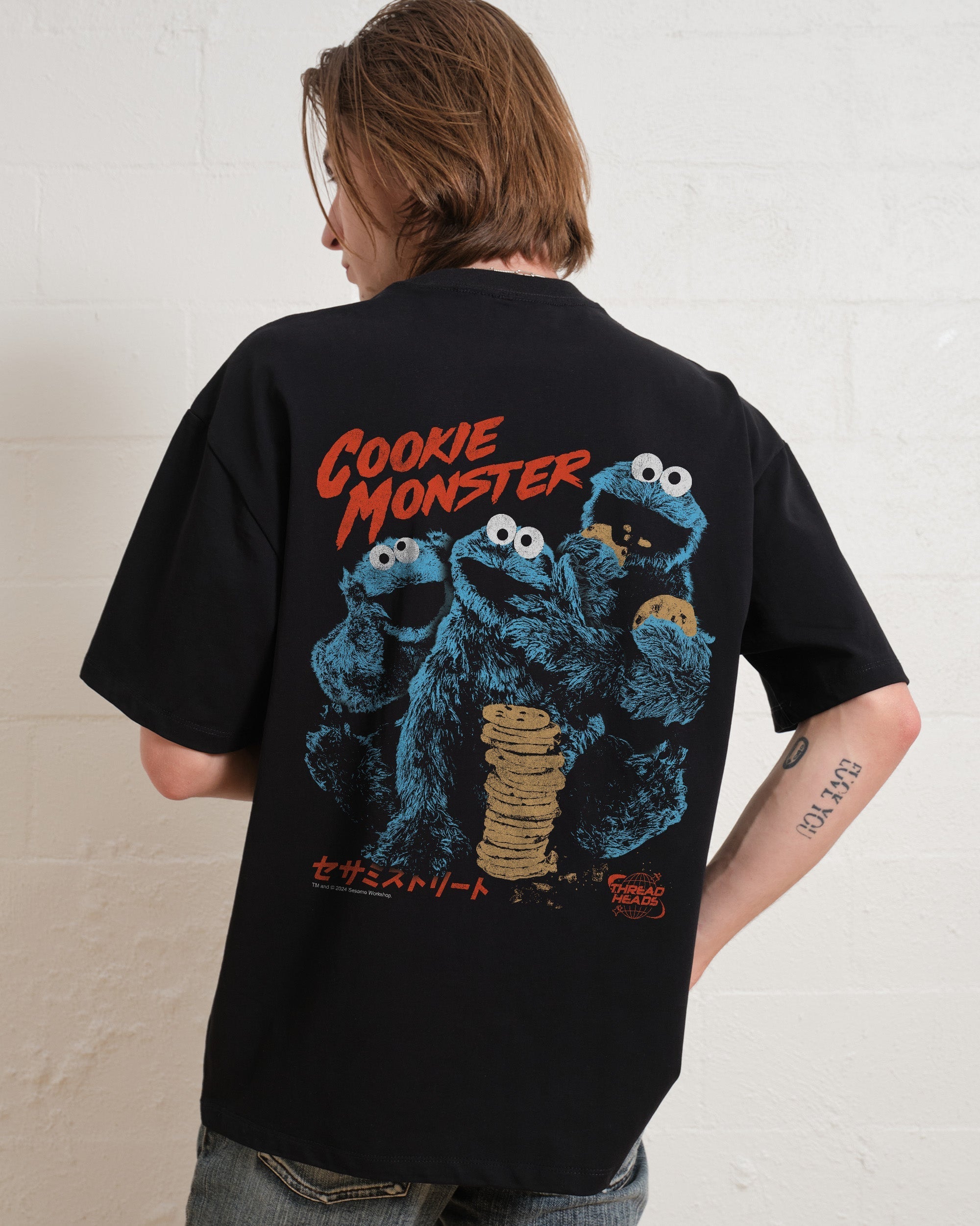 Cookie Kaiju Front and Back Oversized Tee