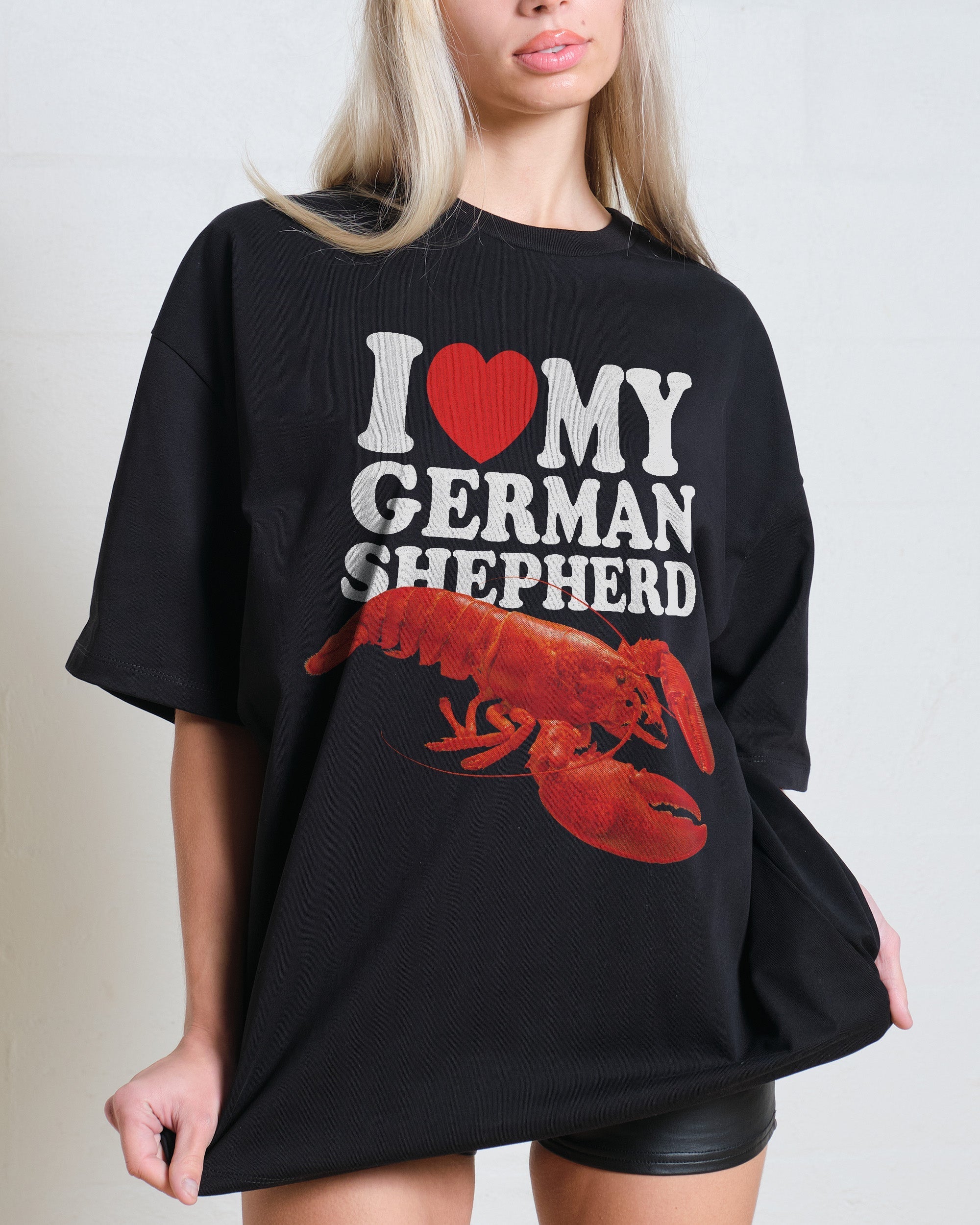 I Love My German Shepherd Oversized Tee