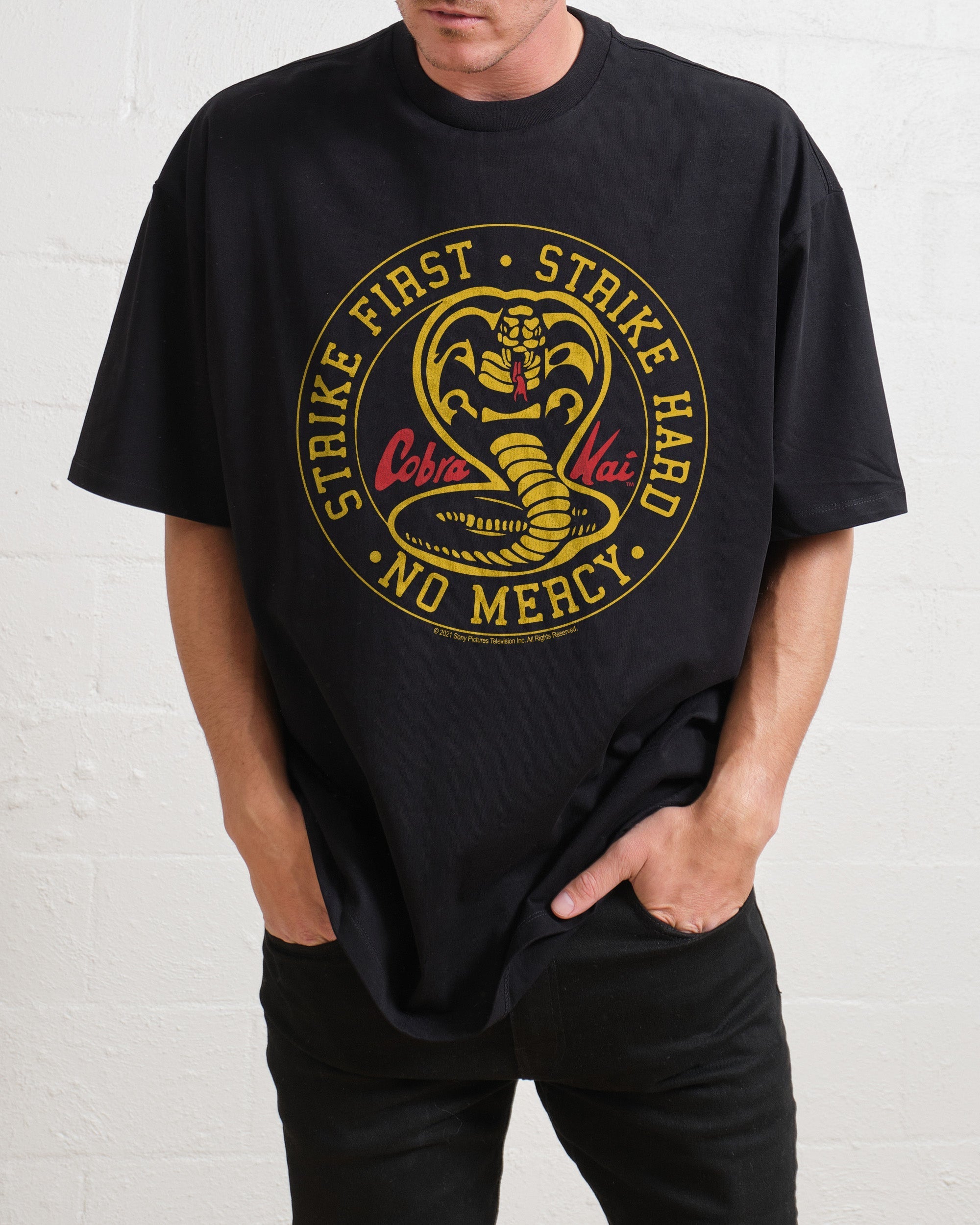 Cobra Kai No Mercy Icon Oversized Tee