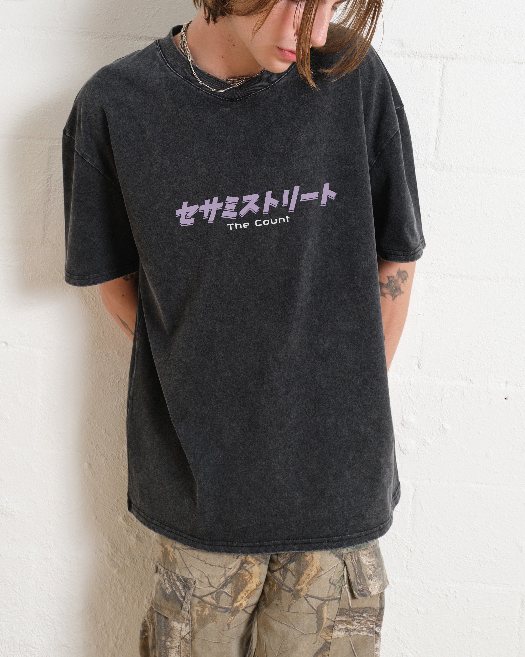 Japan Count Front and Back Wash Tee