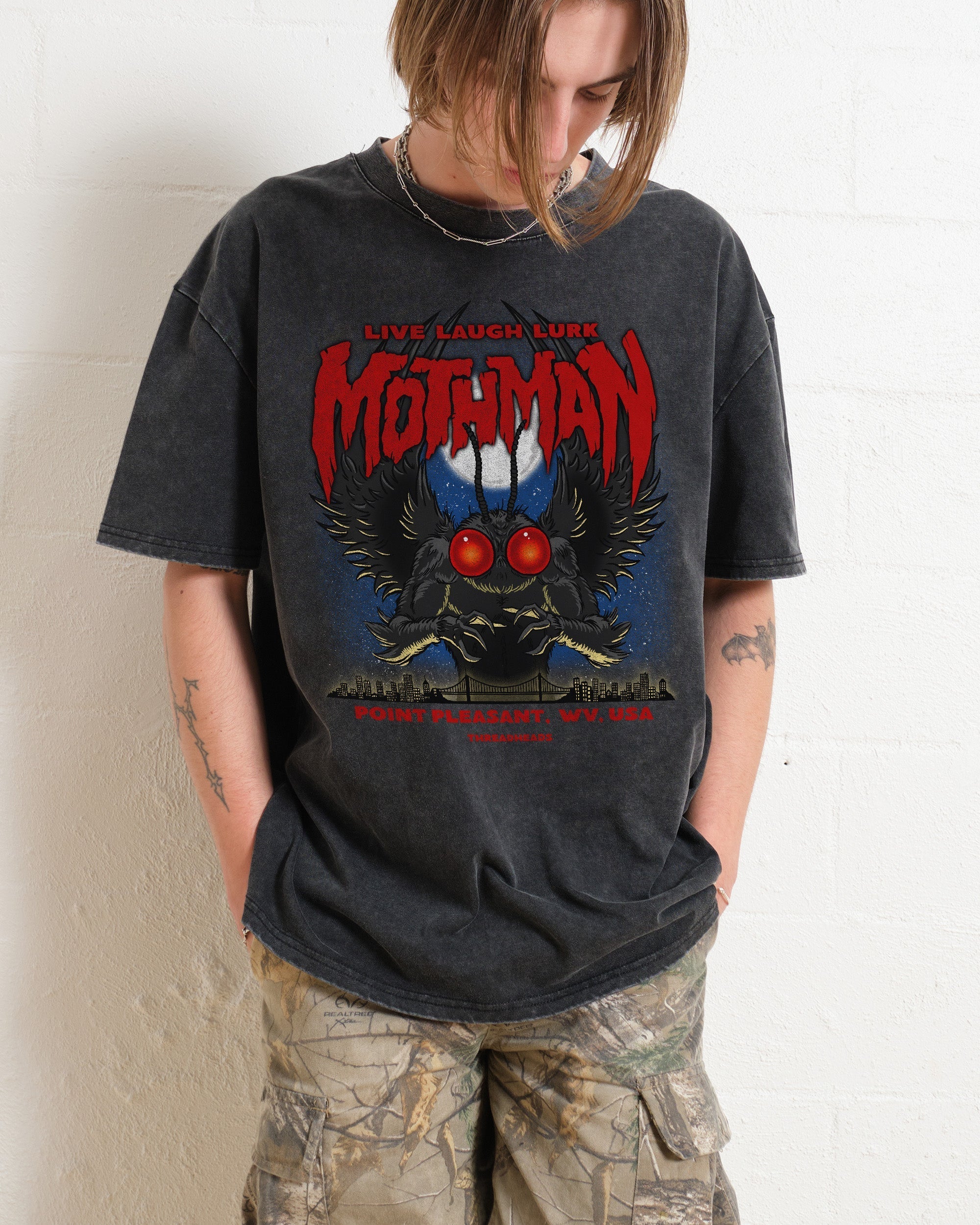 Mothman - Live Laugh Lurk Wash Tee