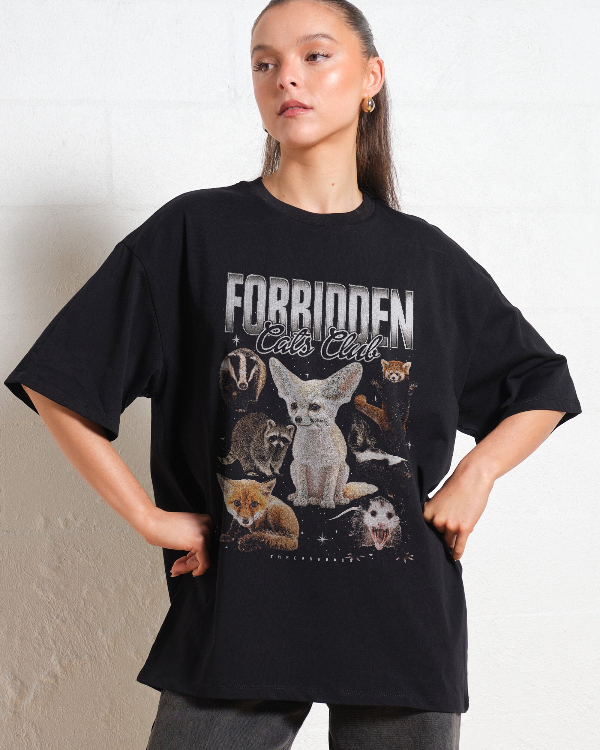 Forbidden Cat Club Oversized Tee