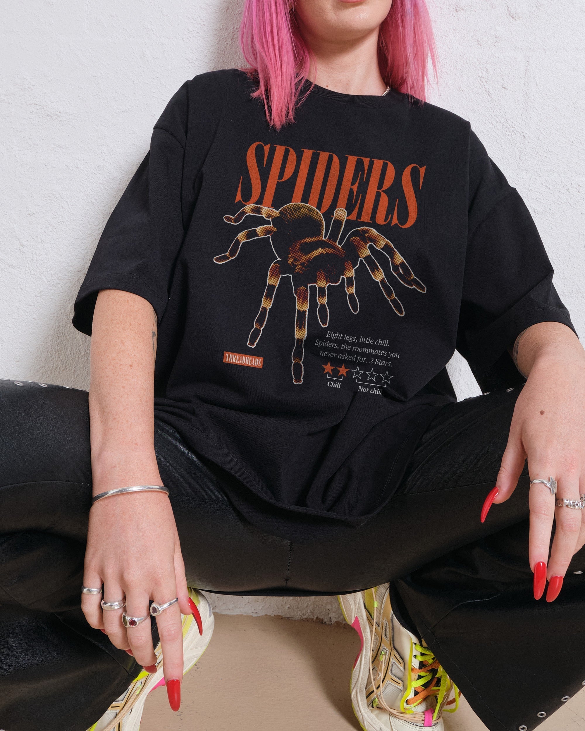 Spiders: A Review Oversized Tee