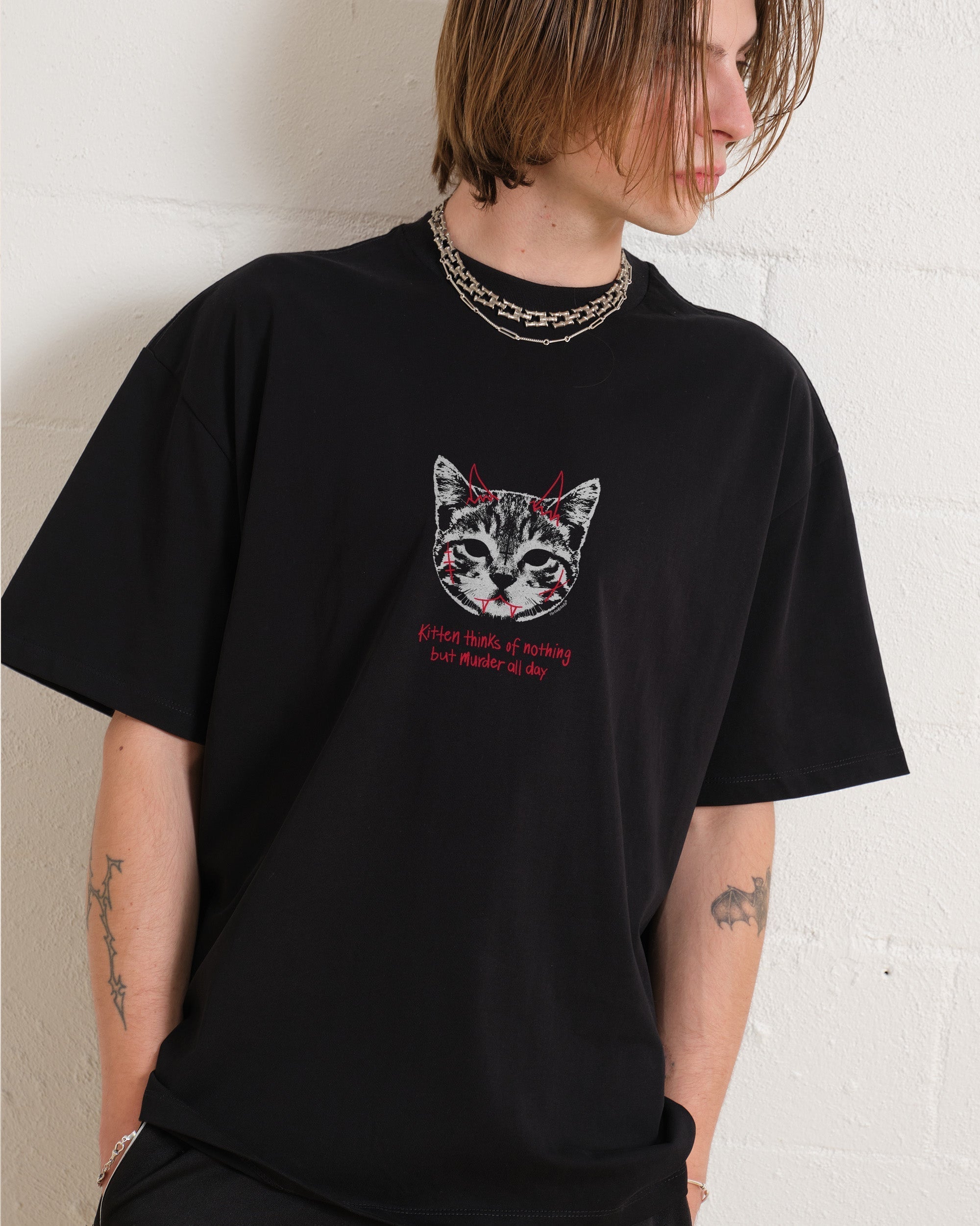 Demon Kitten Oversized Tee