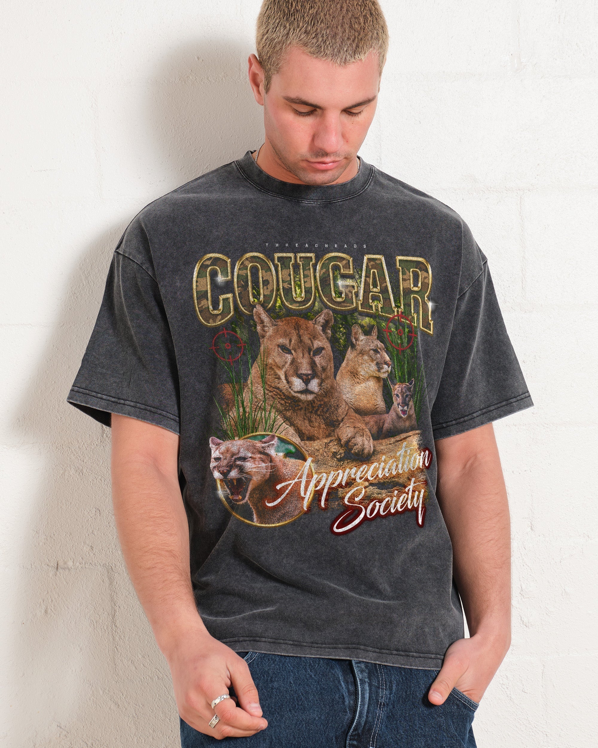 Cougar Appreciation Society Wash Tee