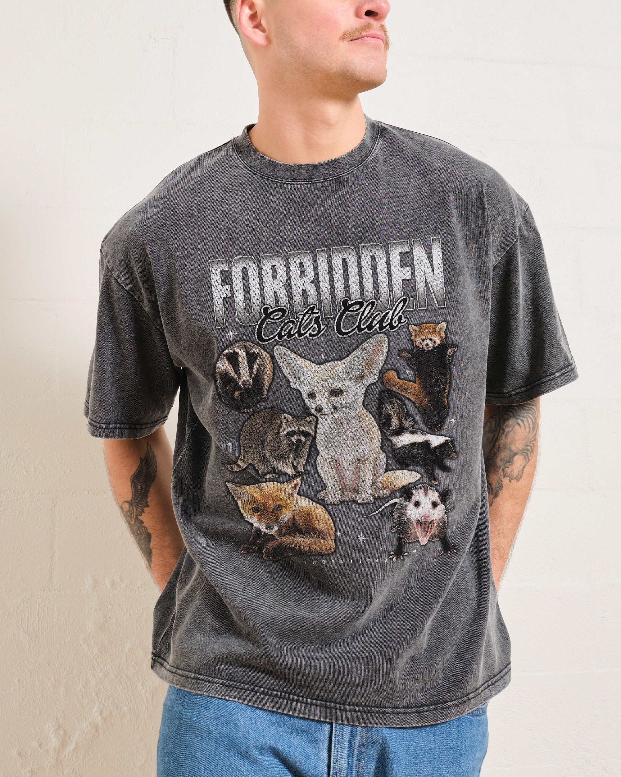 Forbidden Cat Club Wash Tee