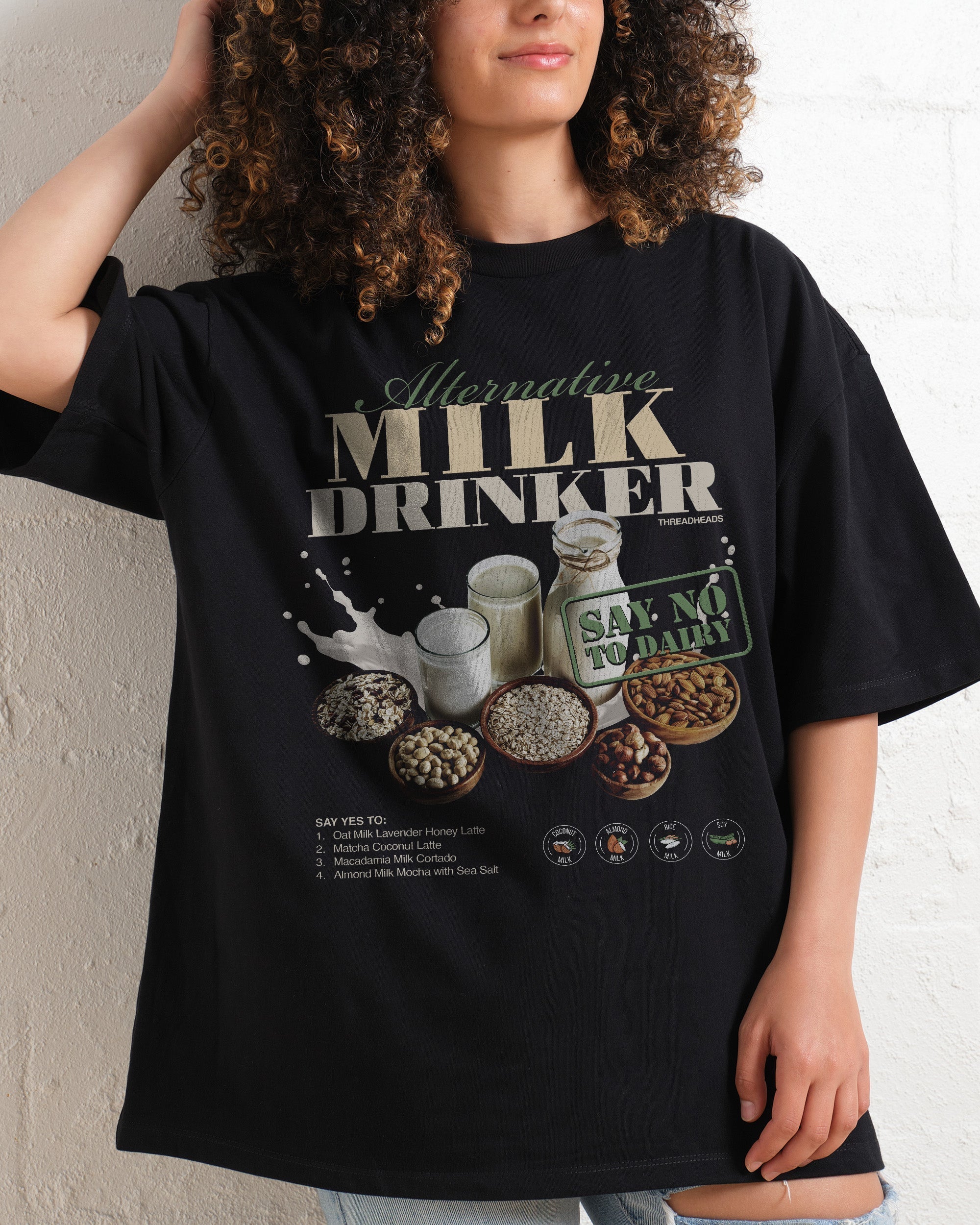 Alternative Milk Drinker Oversized Tee