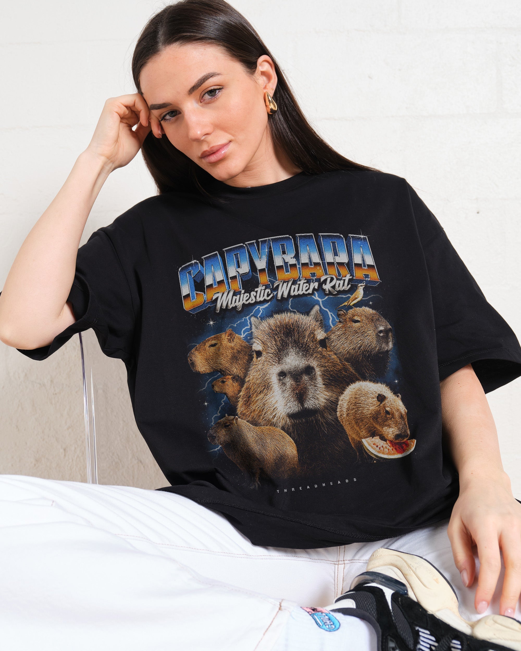 Capybara Water Rat Oversized Tee