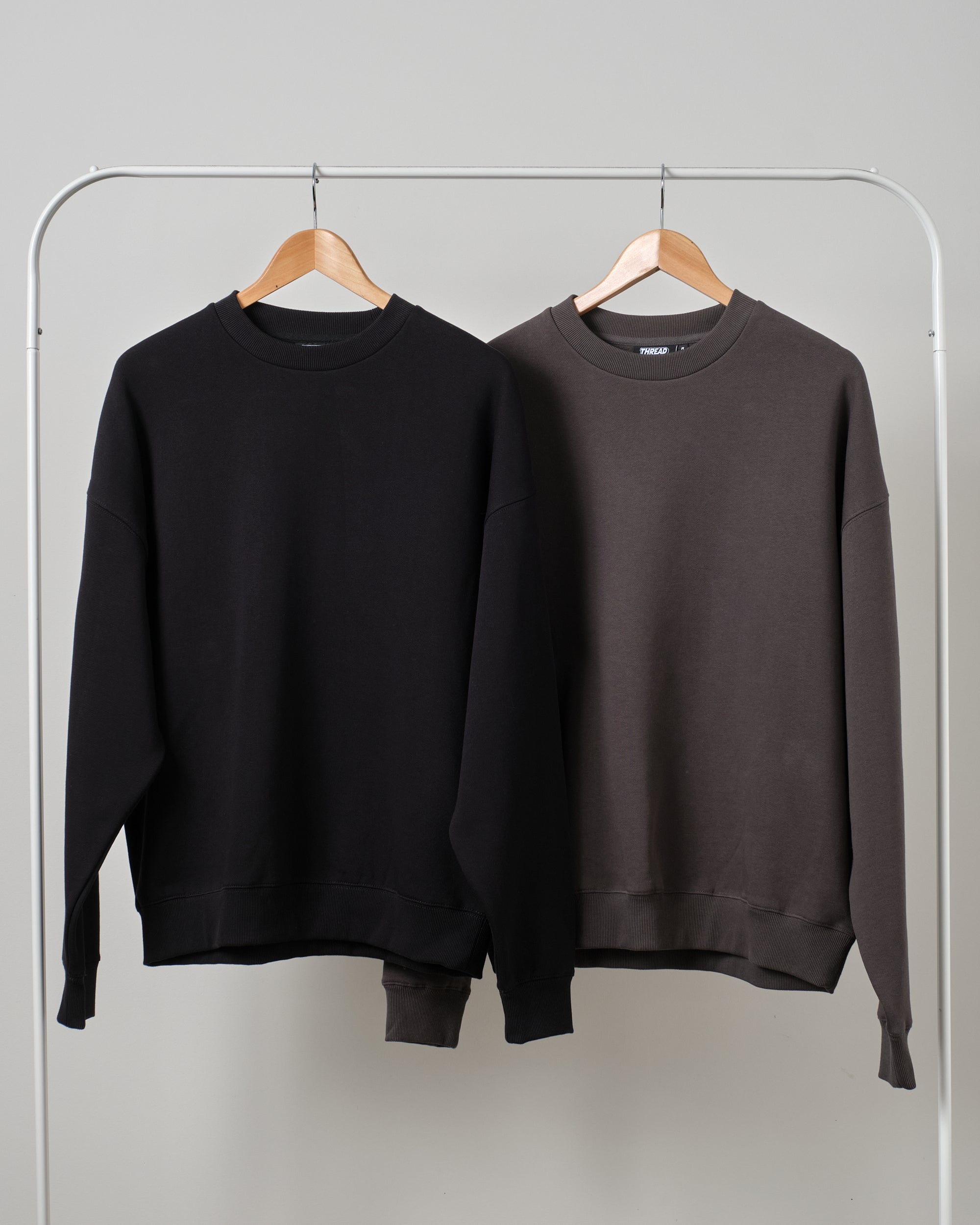 Sweatshirt 2 Pack: Black, Charcoal