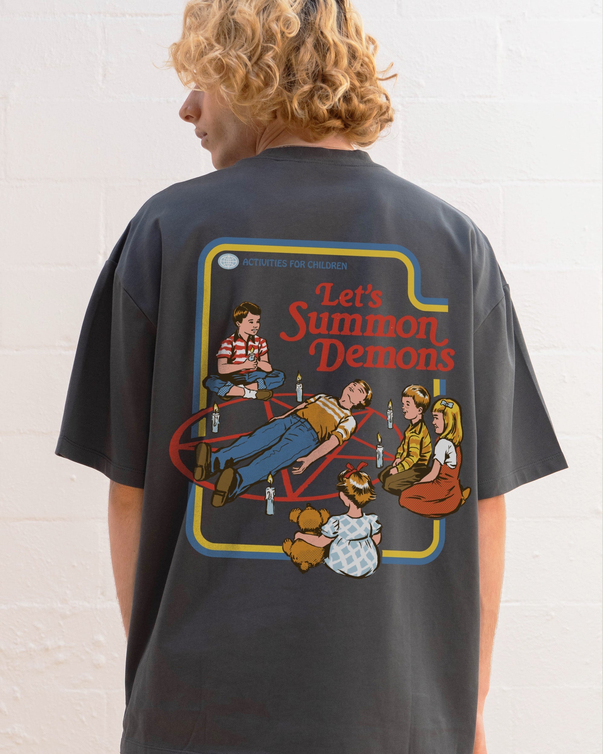 Let's Summon Demons Front and Back Oversized Tee