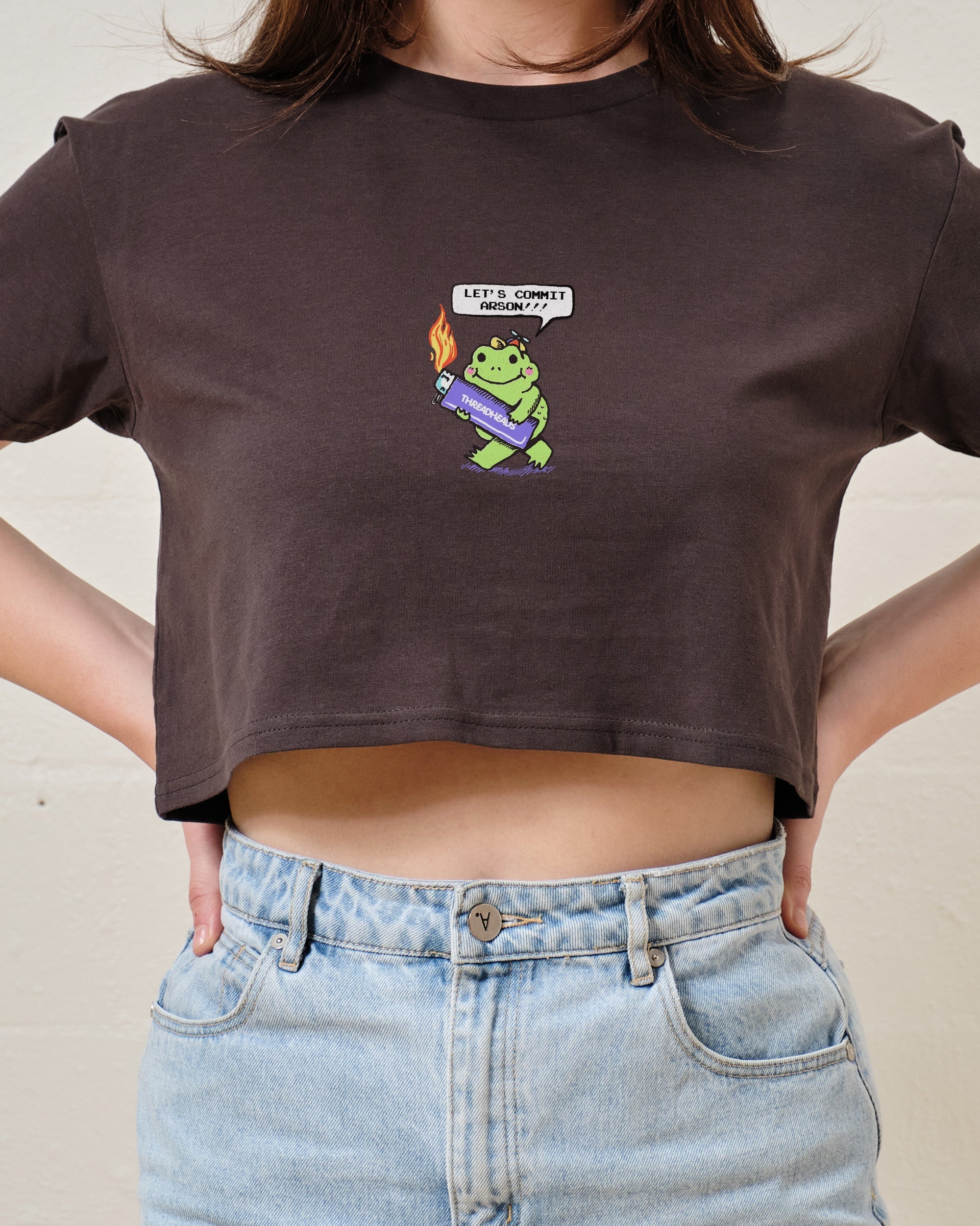 Let's Commit Arson Crop Tee