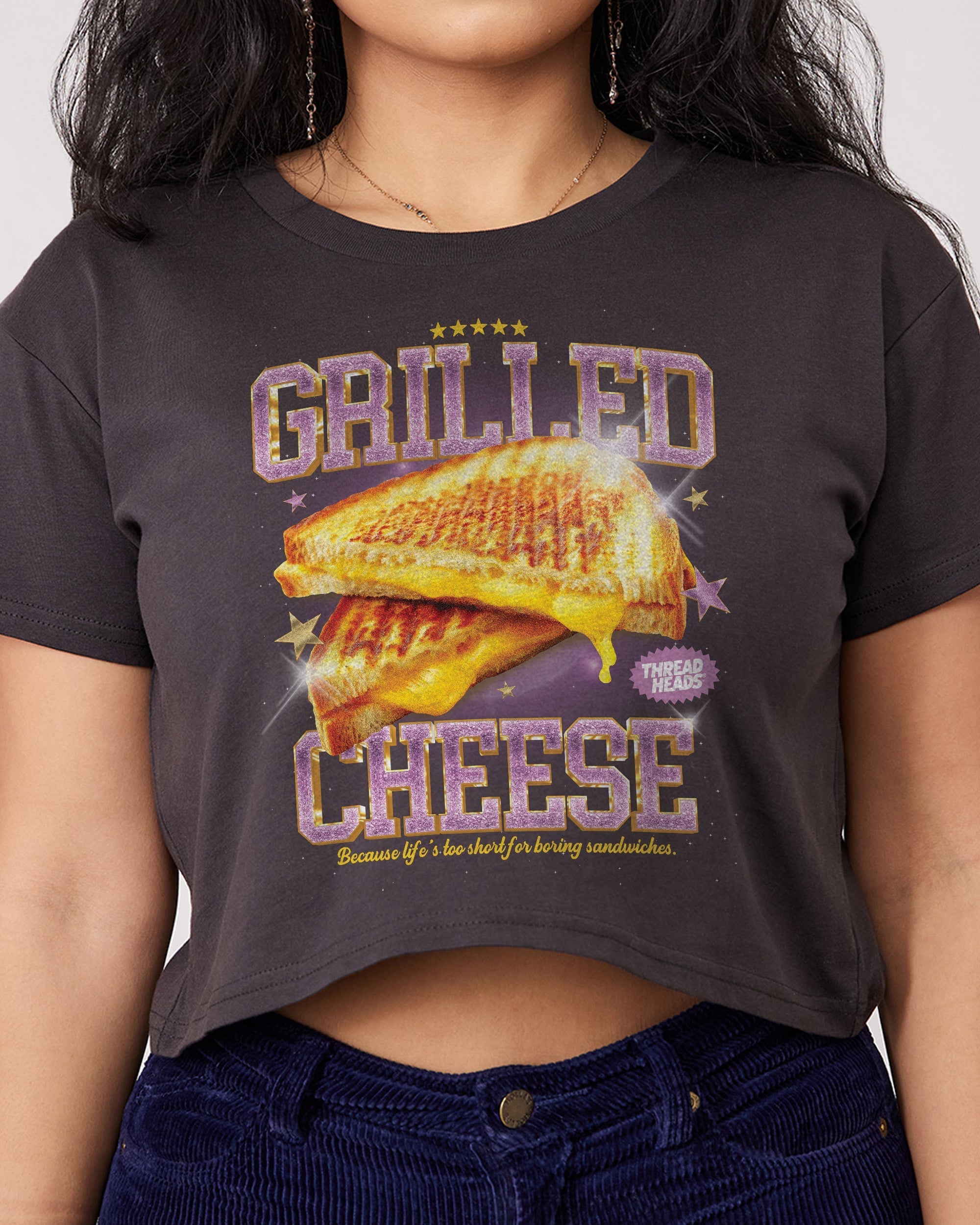 Grilled Cheese Crop Tee