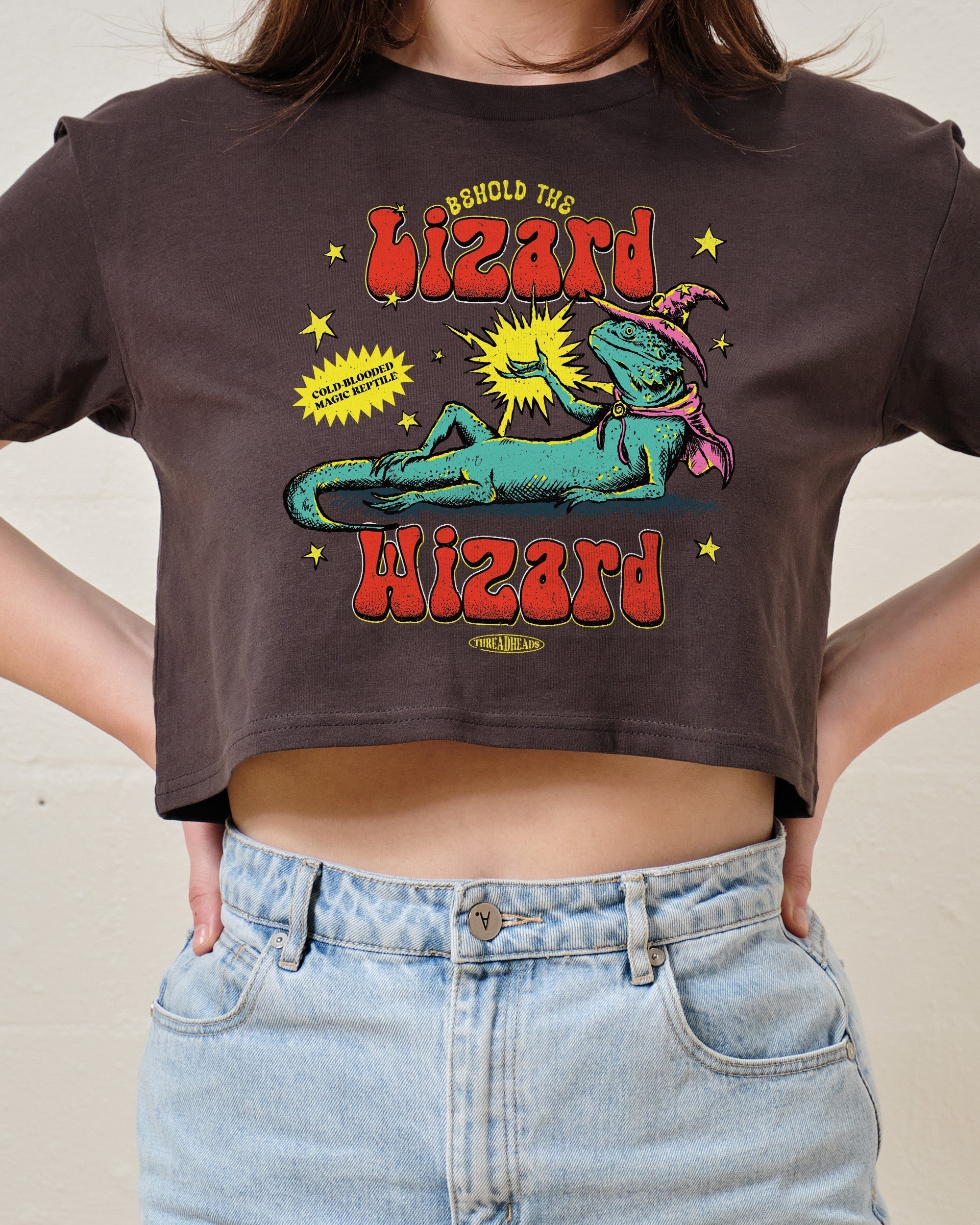 Lizard Wizard Crop Tee