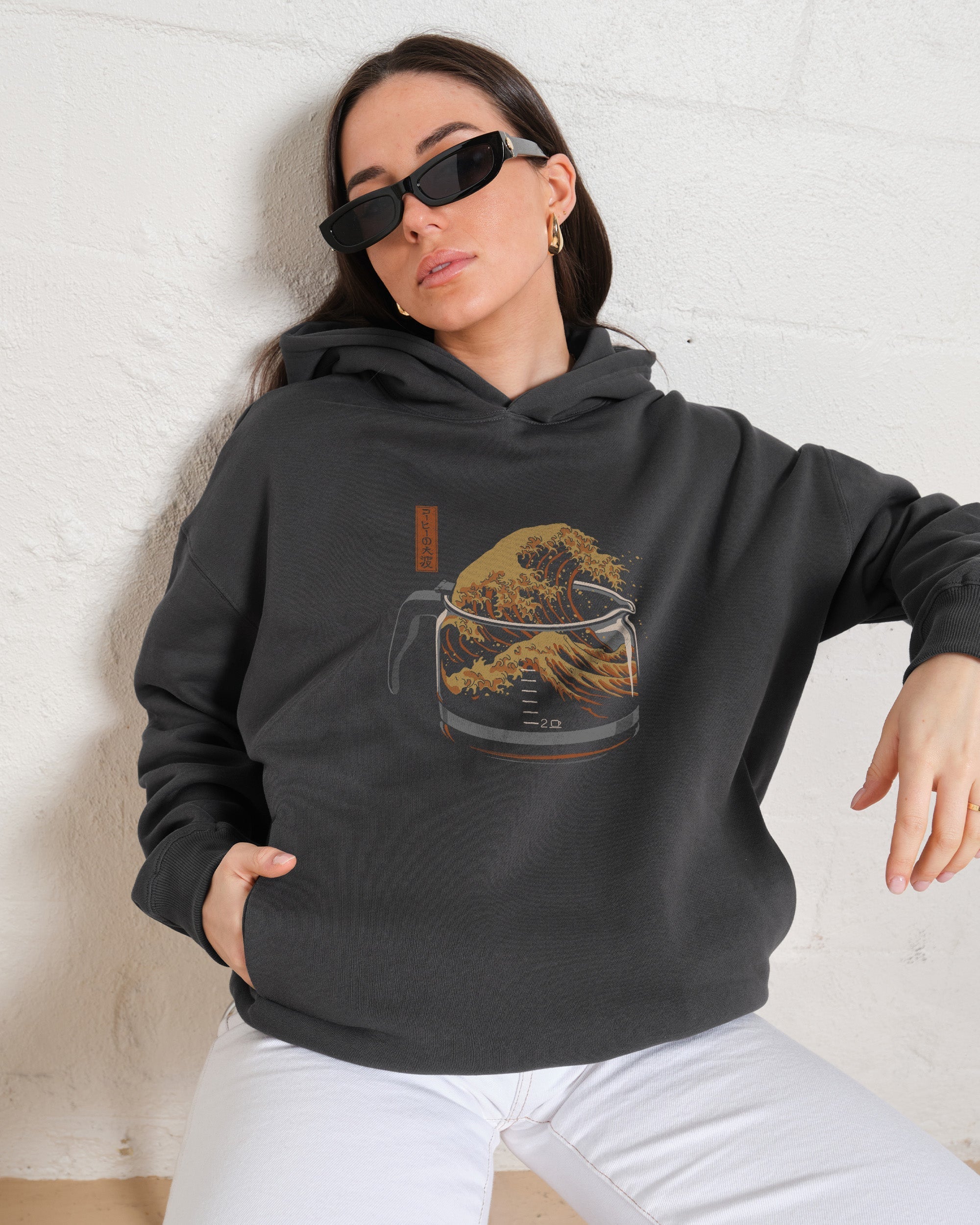 The Great Wave of Coffee Hoodie