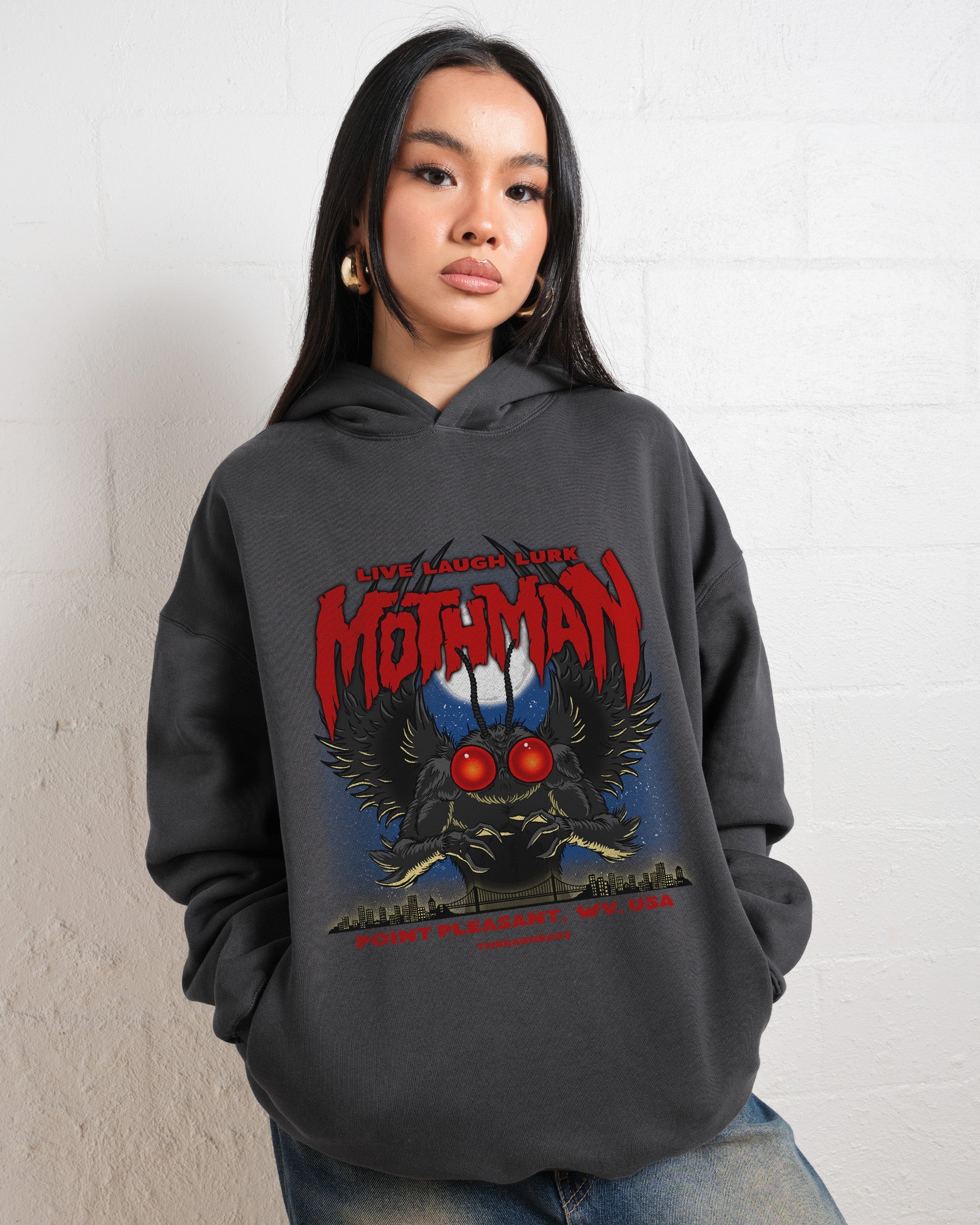 Mothman - Live Laugh Lurk Hoodie