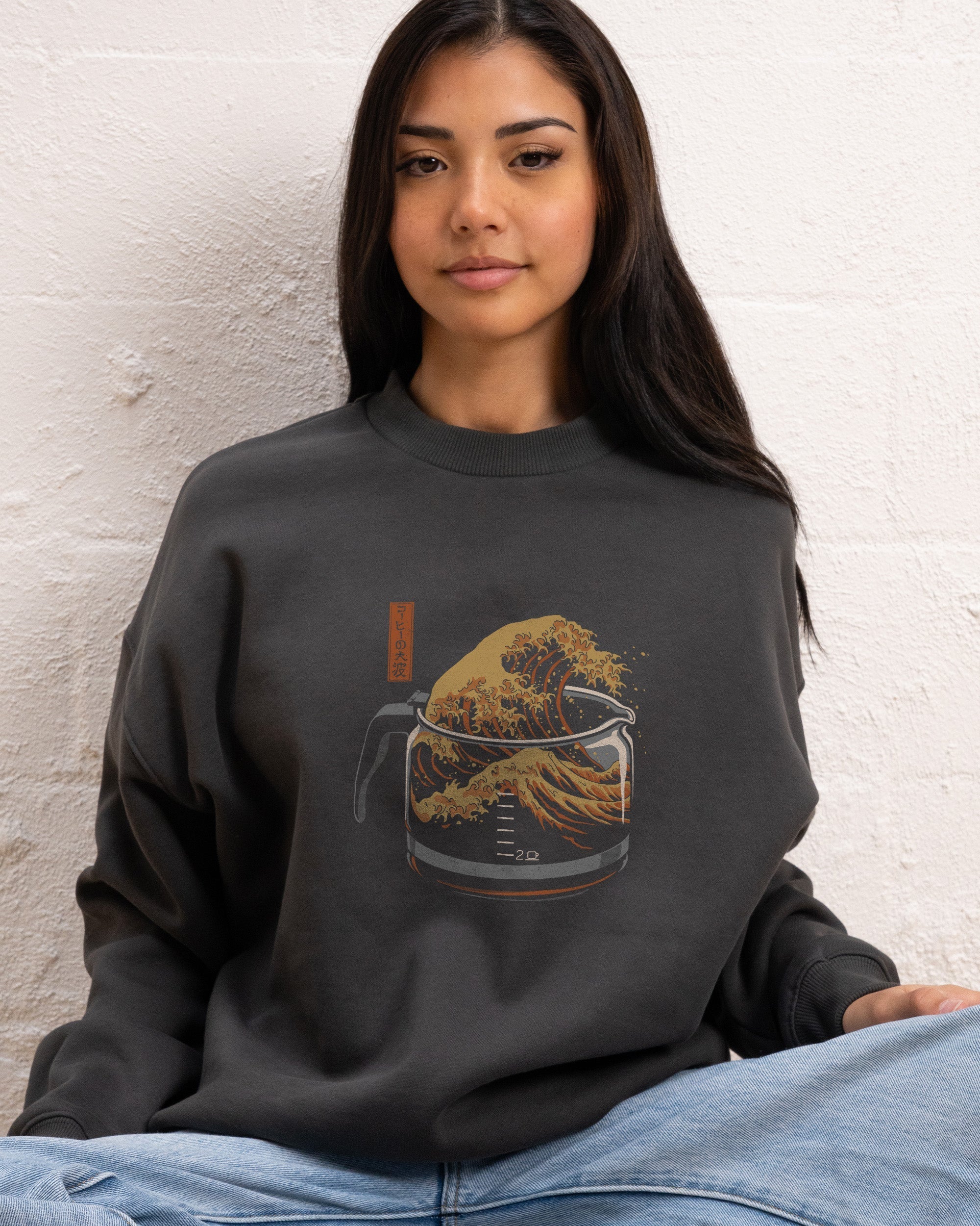 The Great Wave of Coffee Sweatshirt