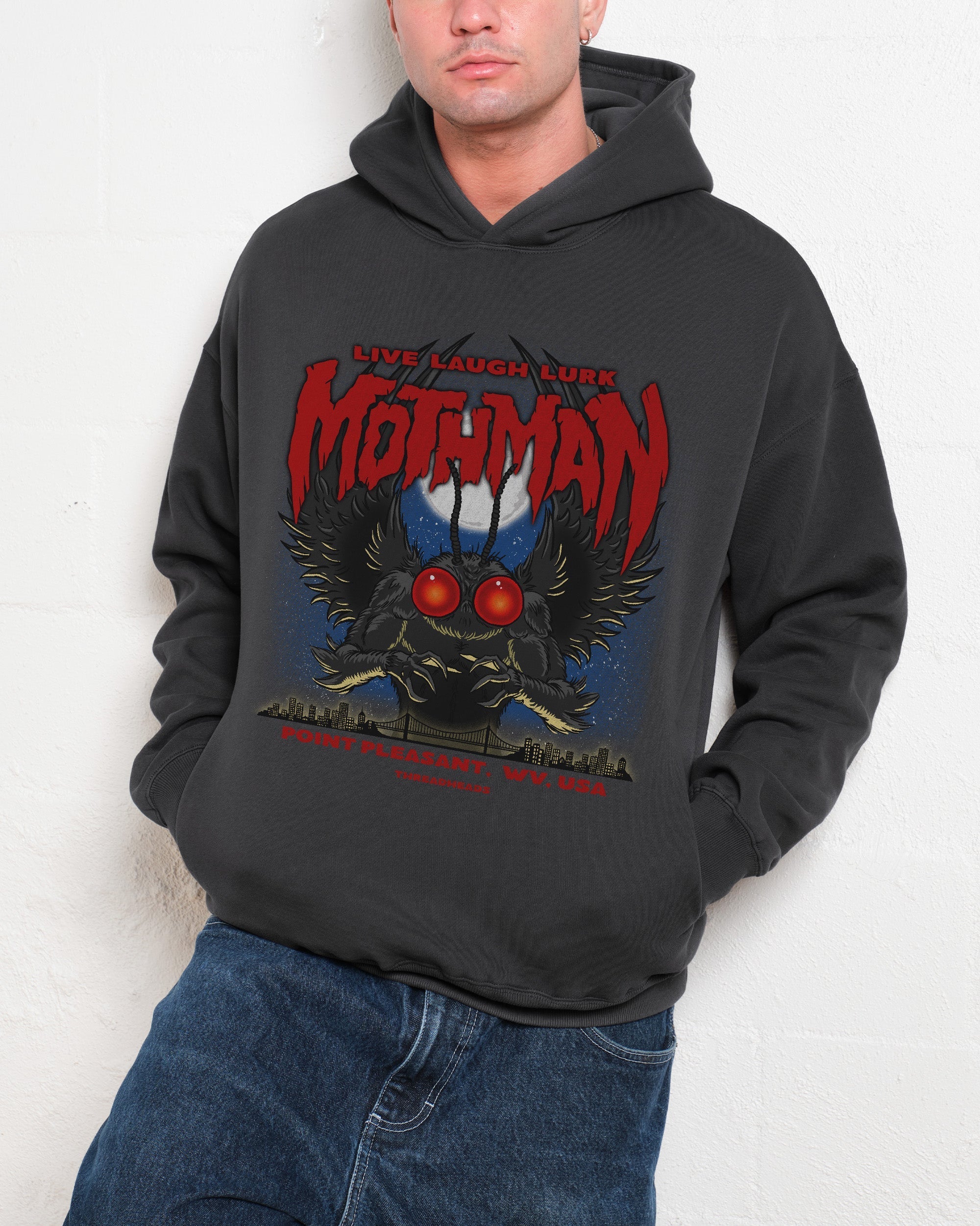 Mothman - Live Laugh Lurk Hoodie