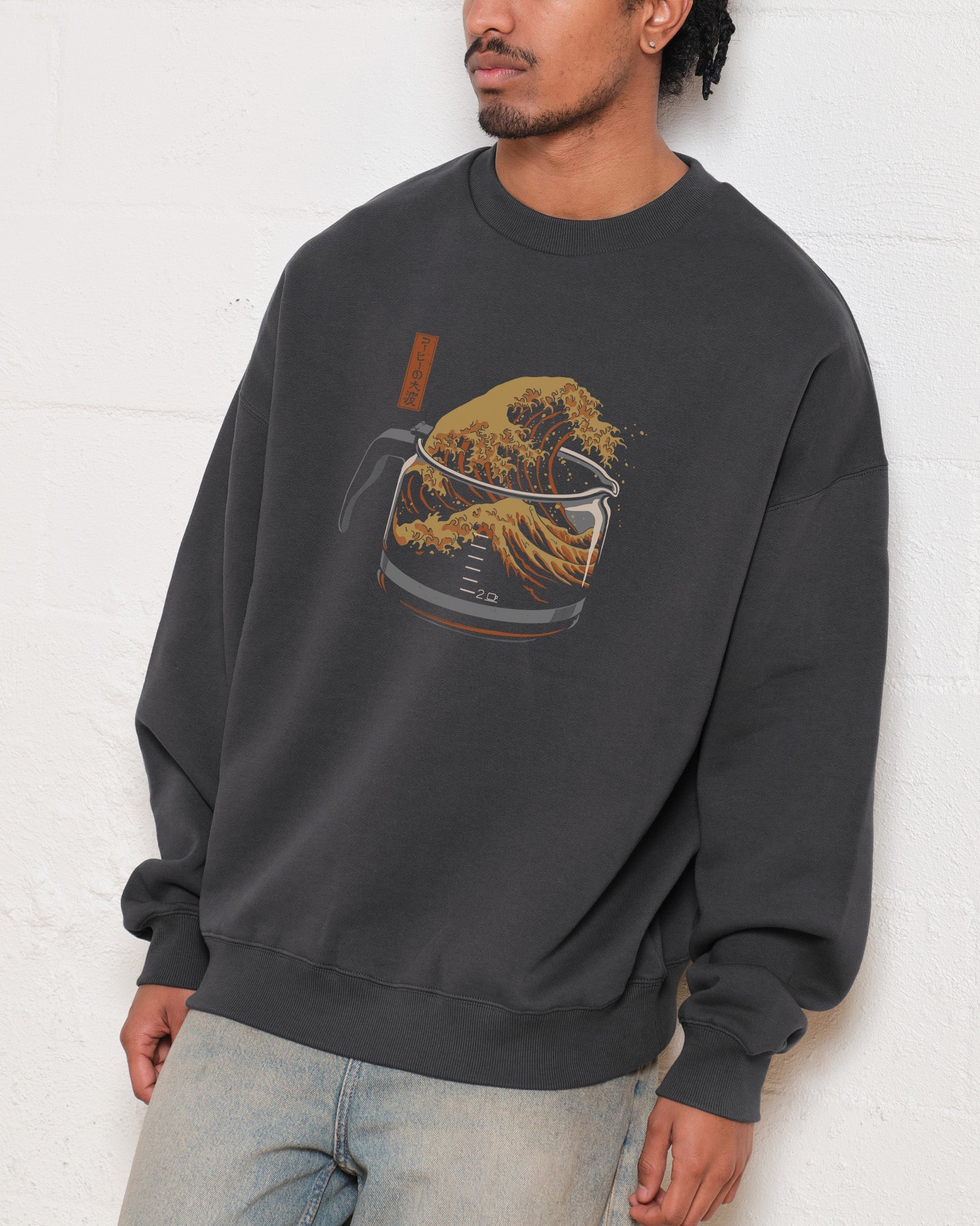 The Great Wave of Coffee Sweatshirt