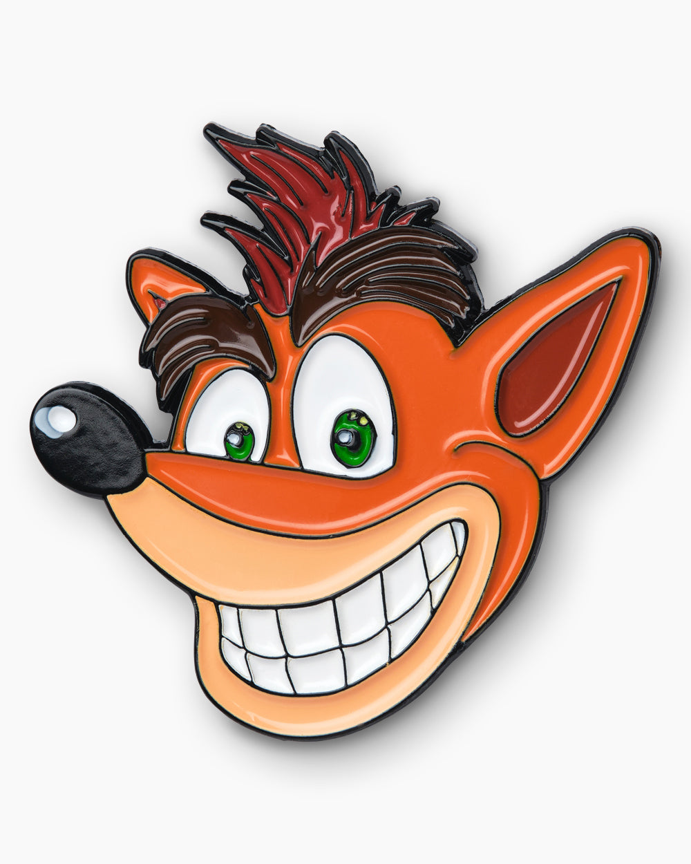 Wreck Face Crash Face Enamel Pin