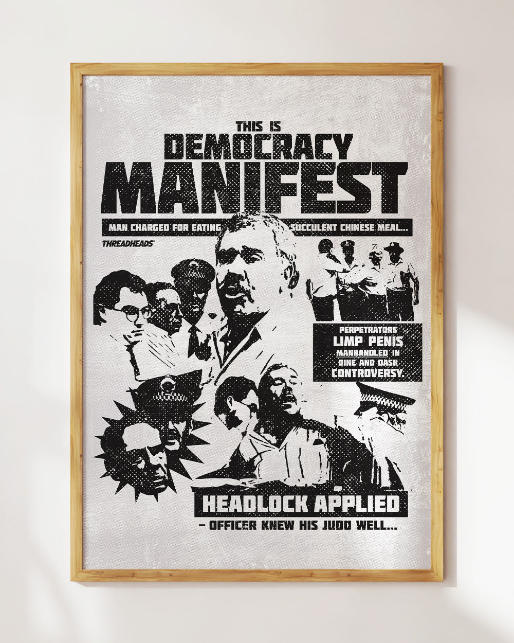 Democracy Manifest: Tabloid Edition Art Print