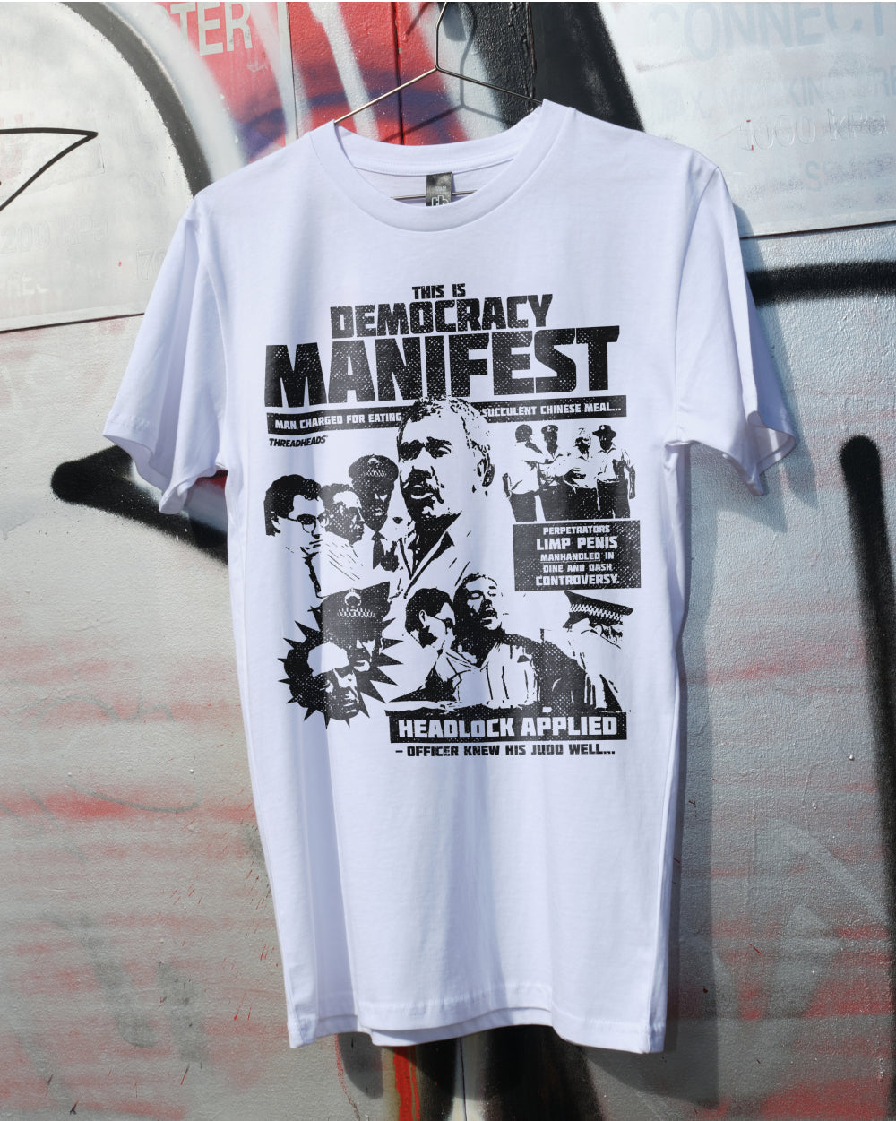 Democracy Manifest: Tabloid Edition T-Shirt