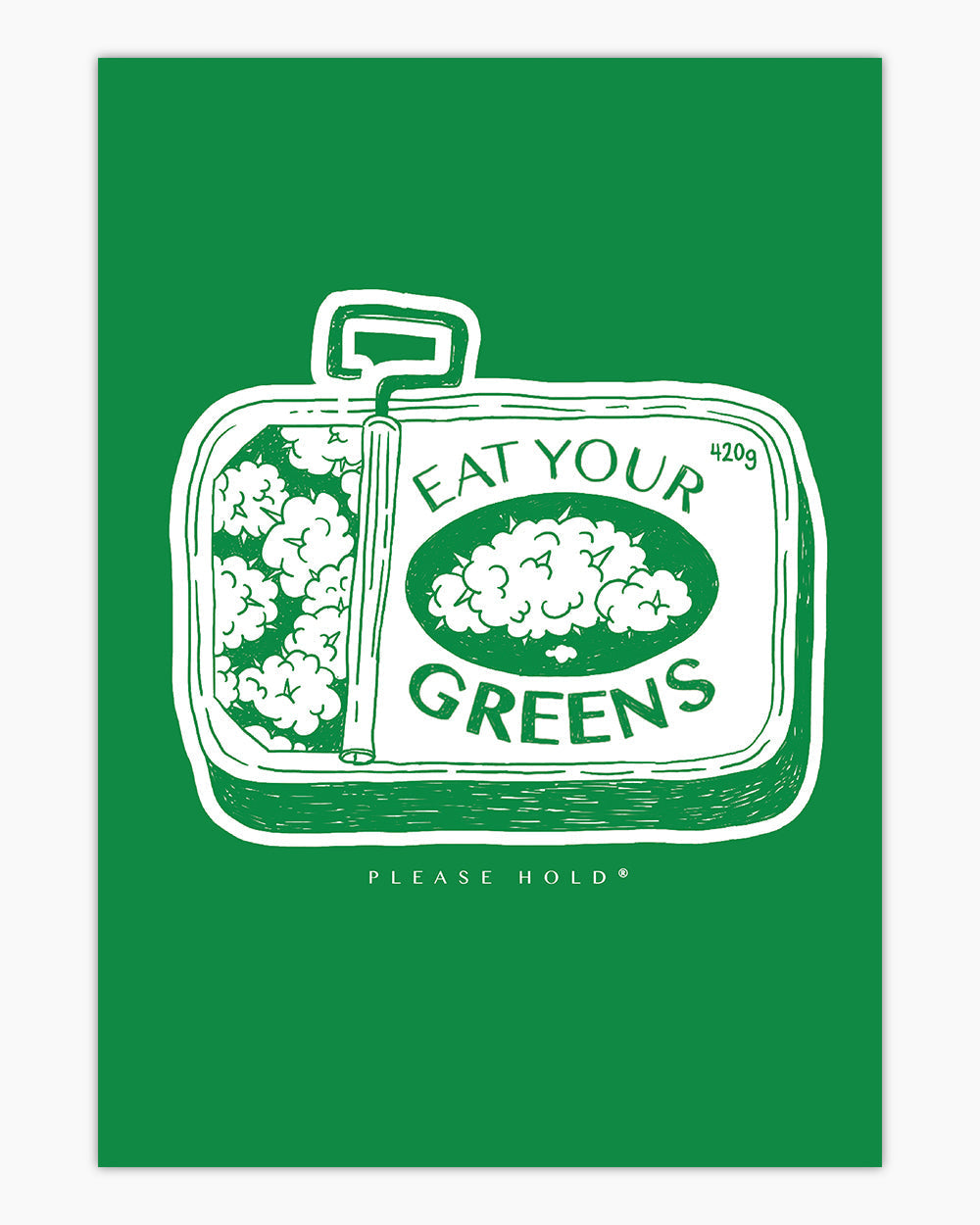 Eat Your Greens Art Print