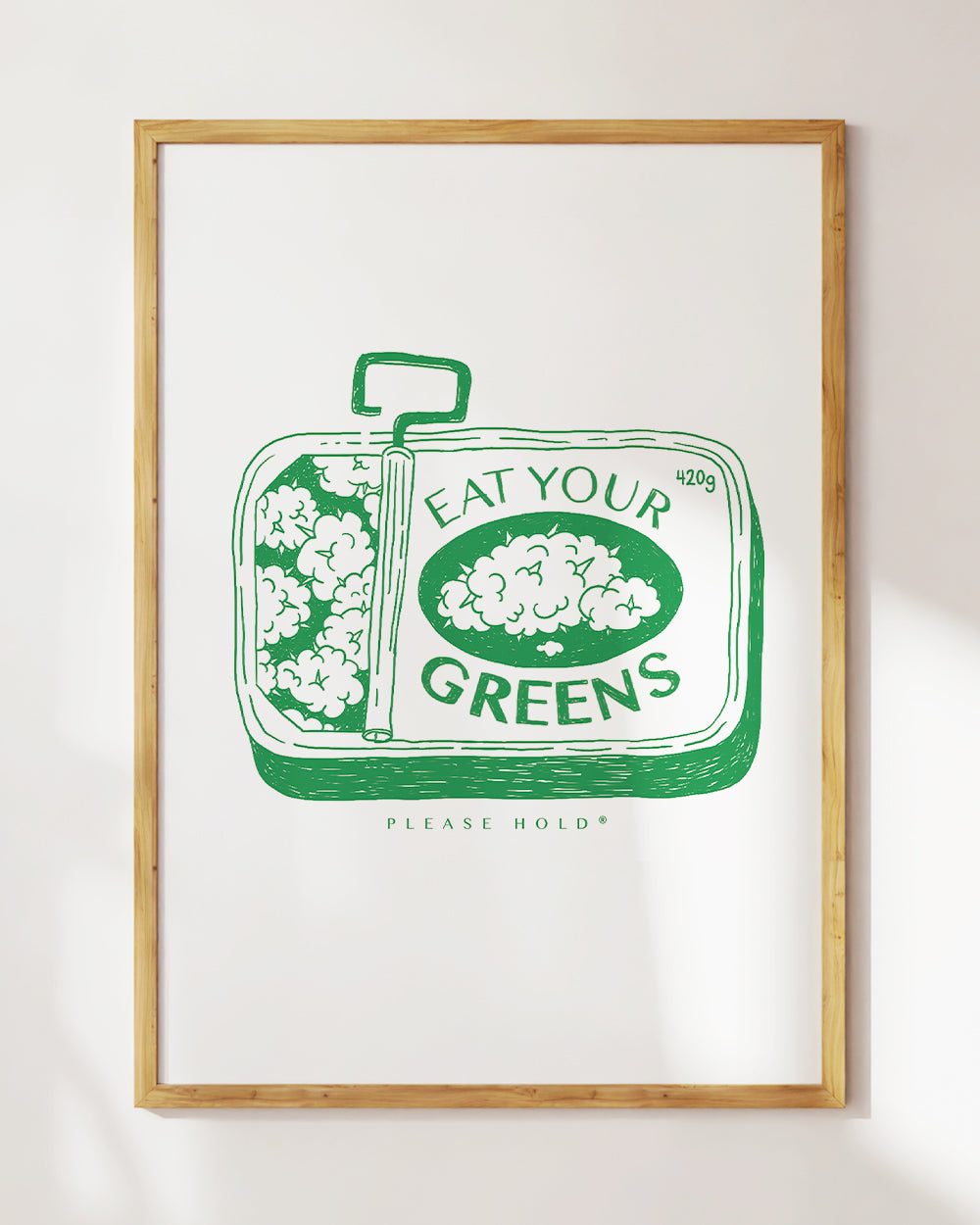 Eat Your Greens Art Print