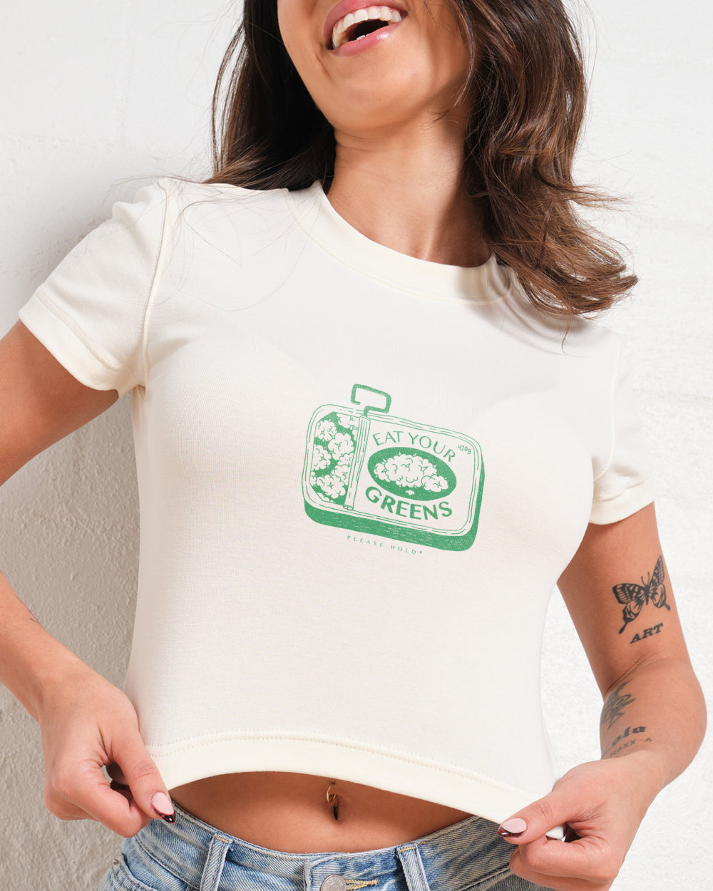 Eat Your Greens Baby Tee