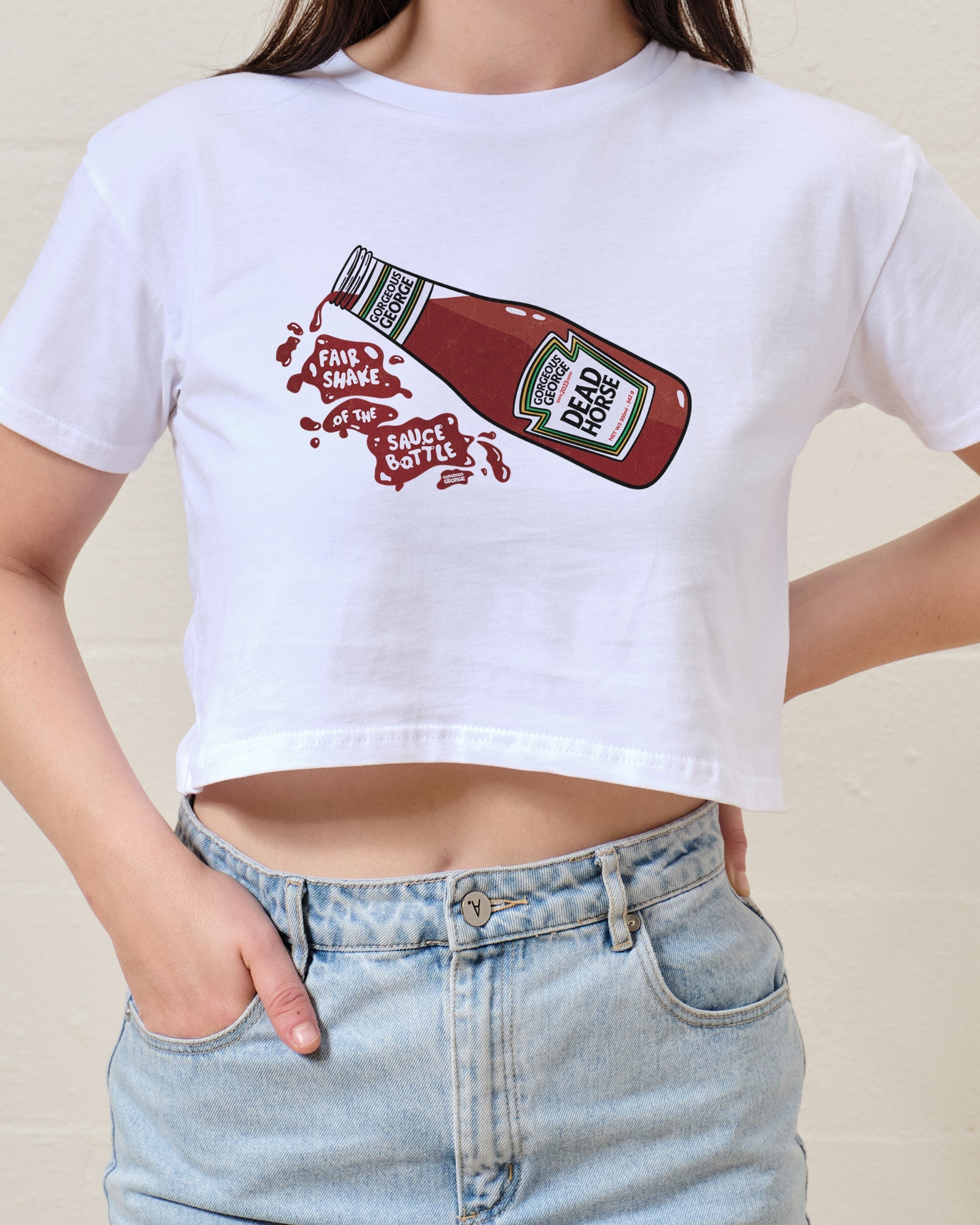 Fair Shake of the Sauce Bottle Crop Tee