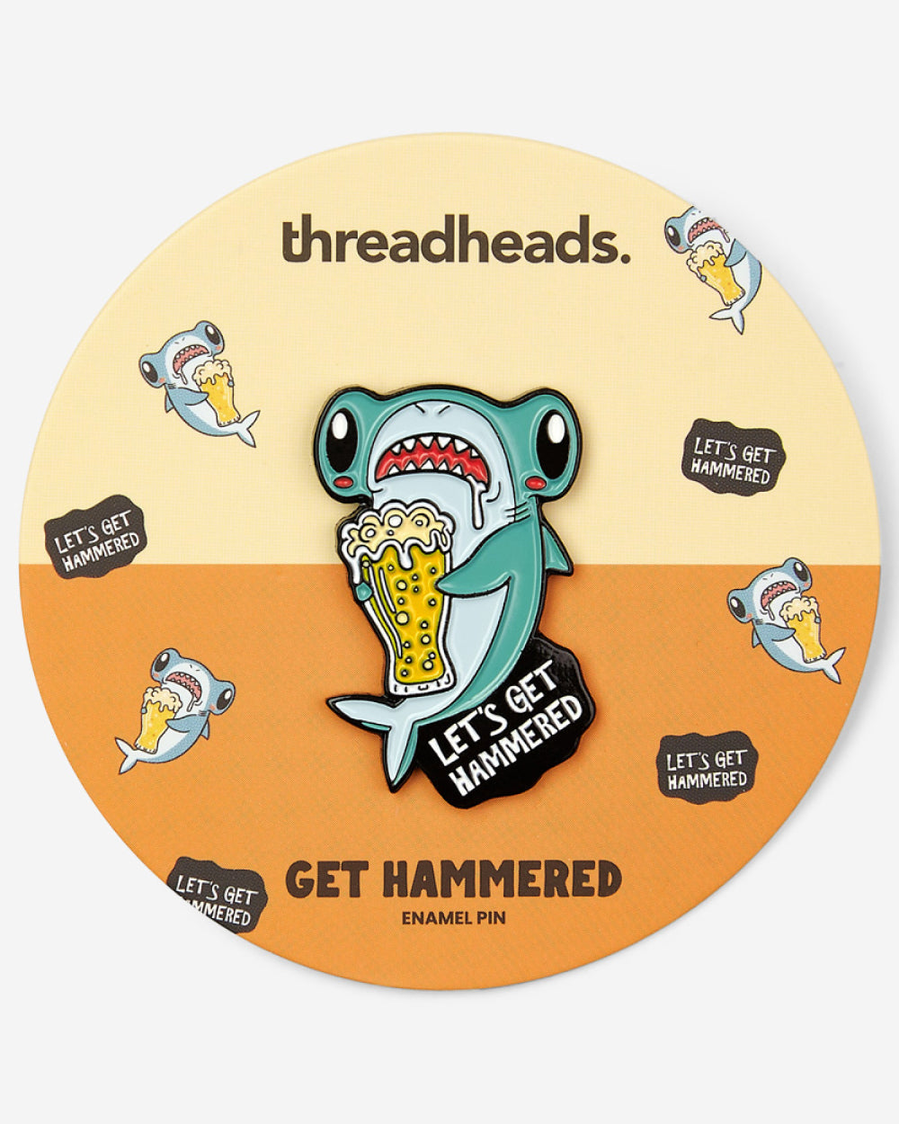 Get Hammered Enamel Pin