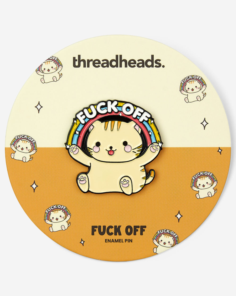 Fuck Off Cat Enamel Pin